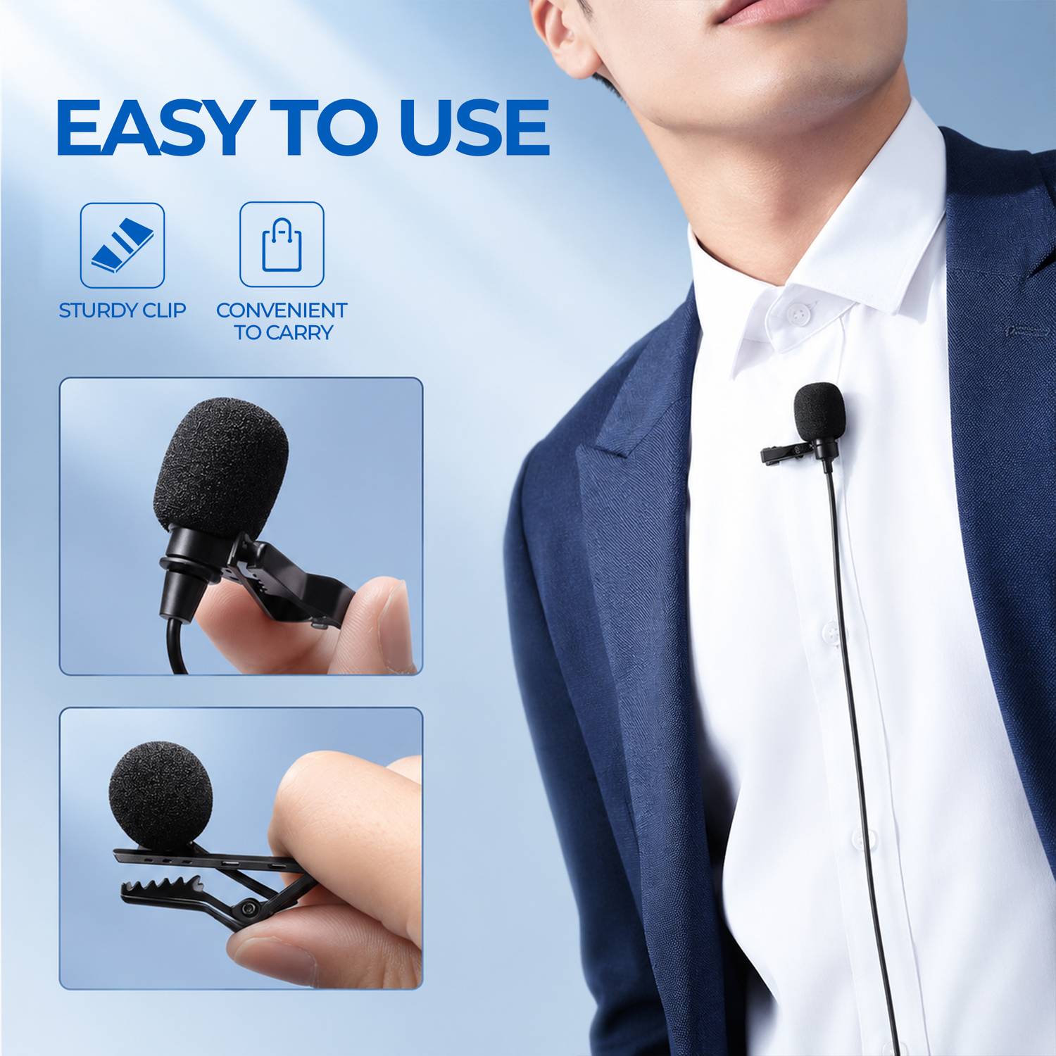 BOYA By-m1 3.5mm Condenser Microphone with 1/4" Adapter - Image 3
