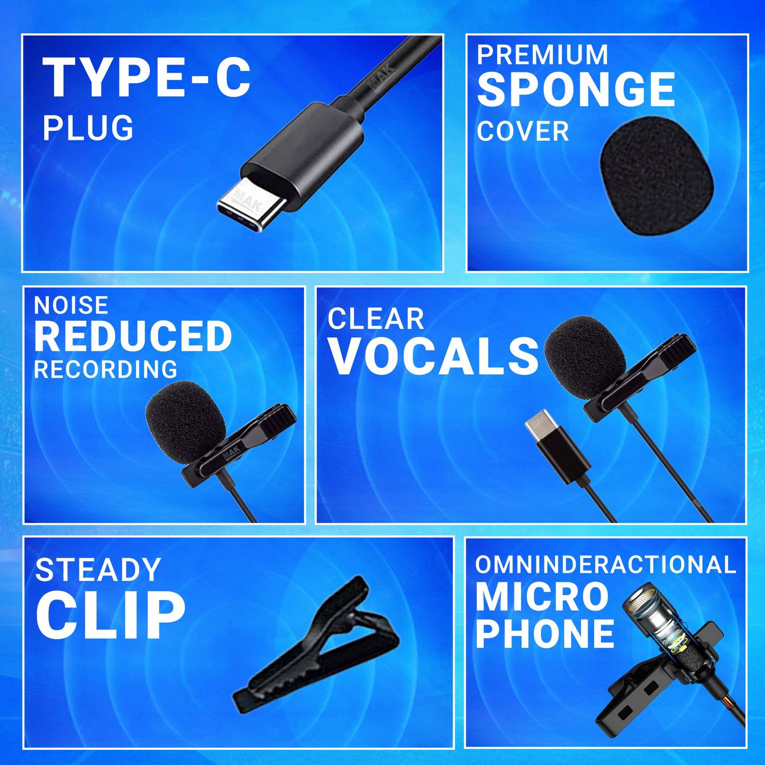 MAK Professional Type-C Wired Microphone - Image 5