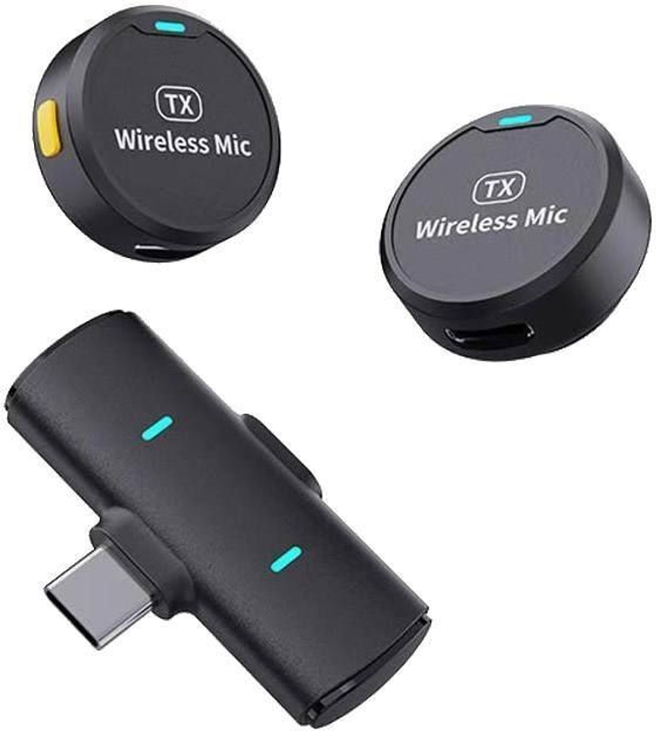 Image of NETZI Wireless Lavalier Lapel Mic with Round Button for Vlog & YouTube Microphon Microphone