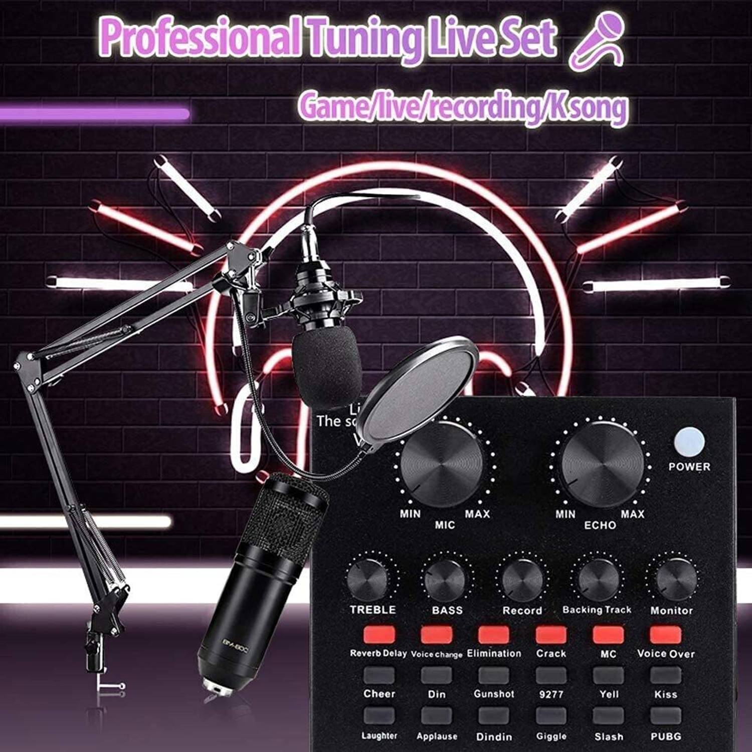 大巡礼オーダー容音様 Cezo Condenser Microphone BM 800 Bundle,Mic Kit with Live Sound