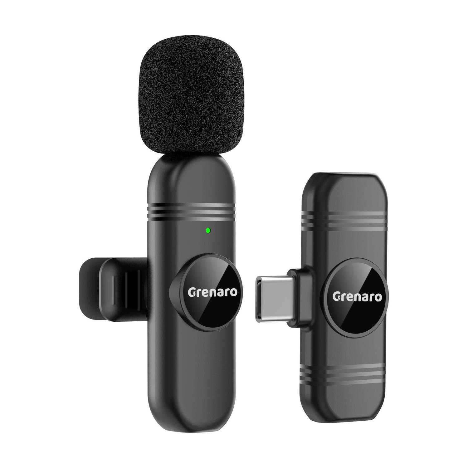 Grenaro Wireless Mic for Youtuber, Mike For Vlogging, Video Recording With Type-C Microphone
