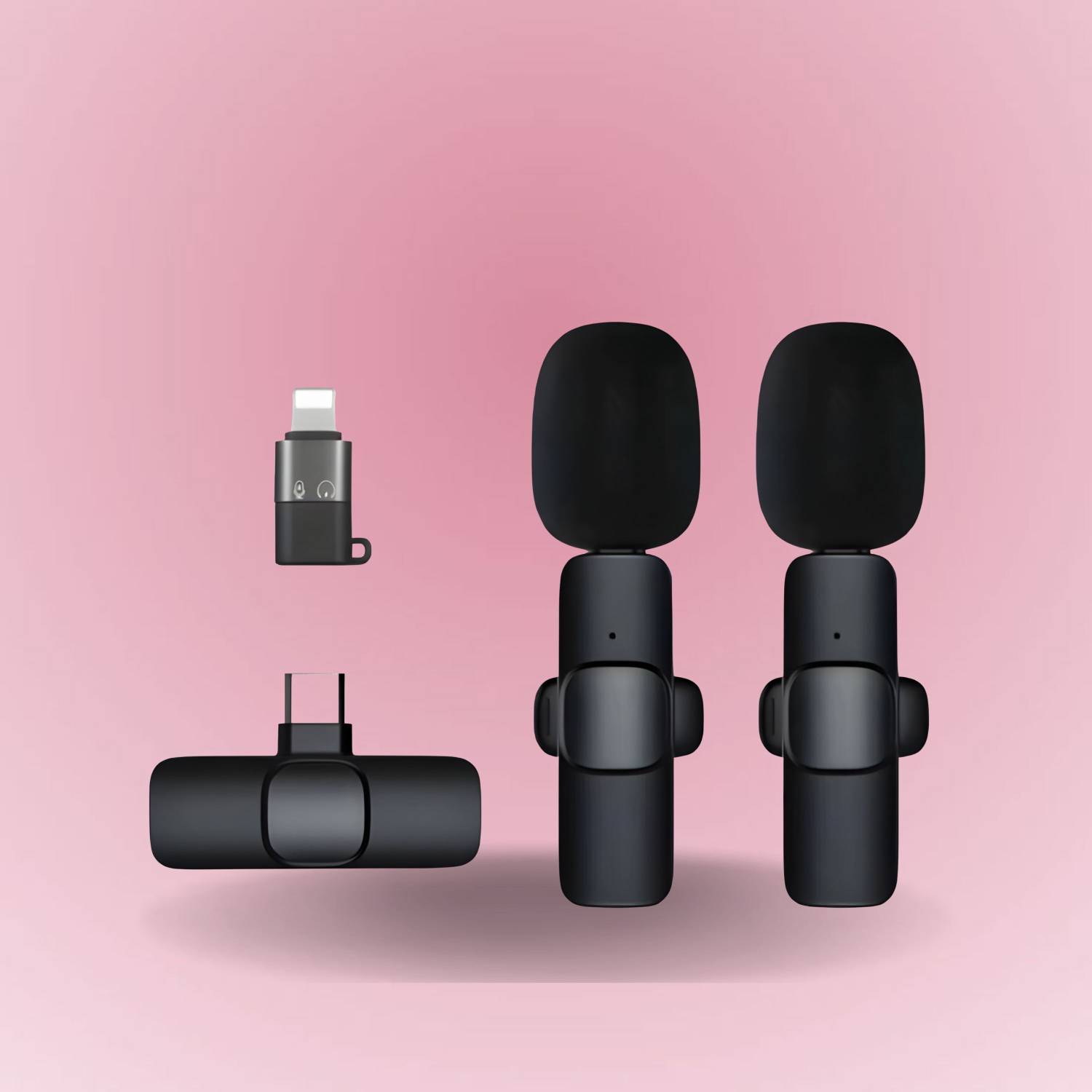 AGINDUSTRY K9 Dual Wireless Mic WithCollar Microphone for YouTube &Live Voice RecordingK158 Microphone