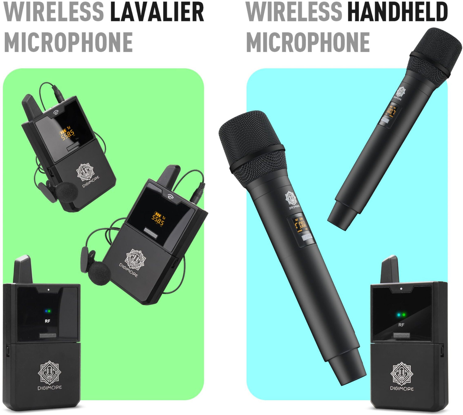 Image of Digimore D-343 UHF Wireless Handheld Mic|Camera & Smartphones| Interview, Vlog, Recording Microphone