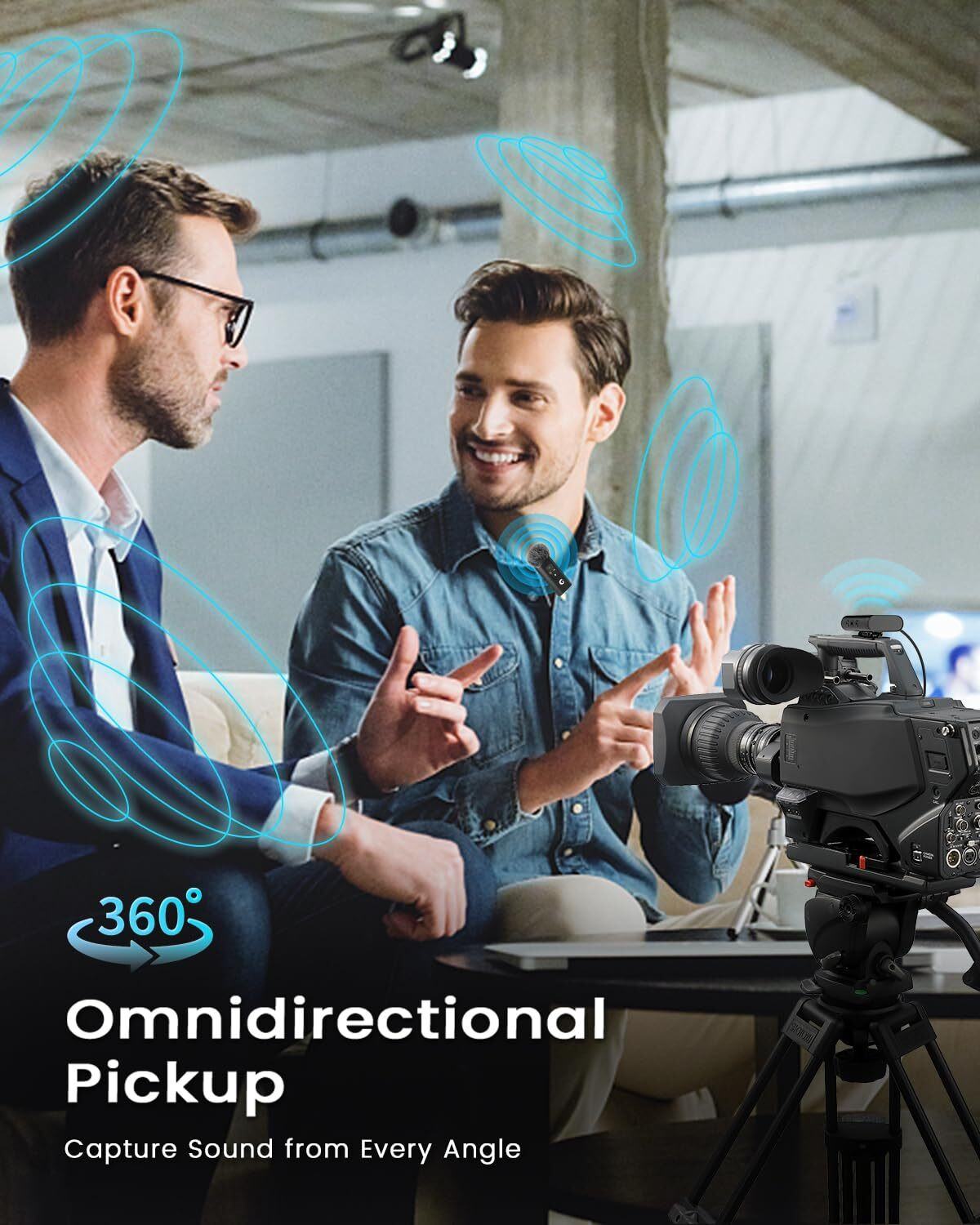 Image of Grenaro Wireless Mic For Youtuber, P11 Mike For Vlogging With Charing Case, Wireless Microphone