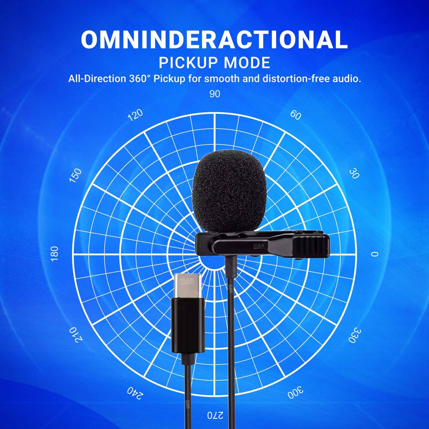 MAK Professional Type-C Wired Microphone - Image 4