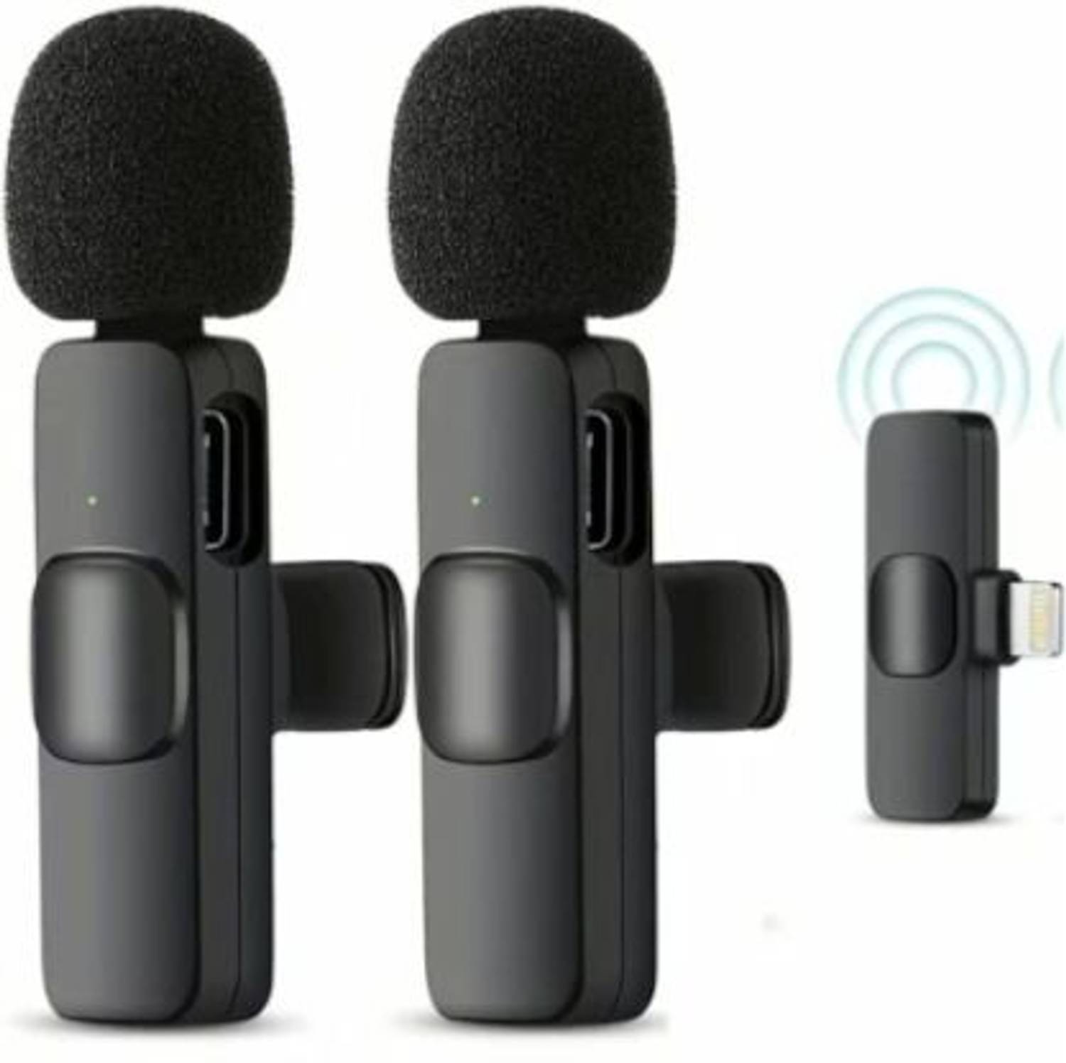 AGINDUSTRY VE-K9 Wireless Lapel Microphone K9 USB C Cordless Clip On Mic Microphone