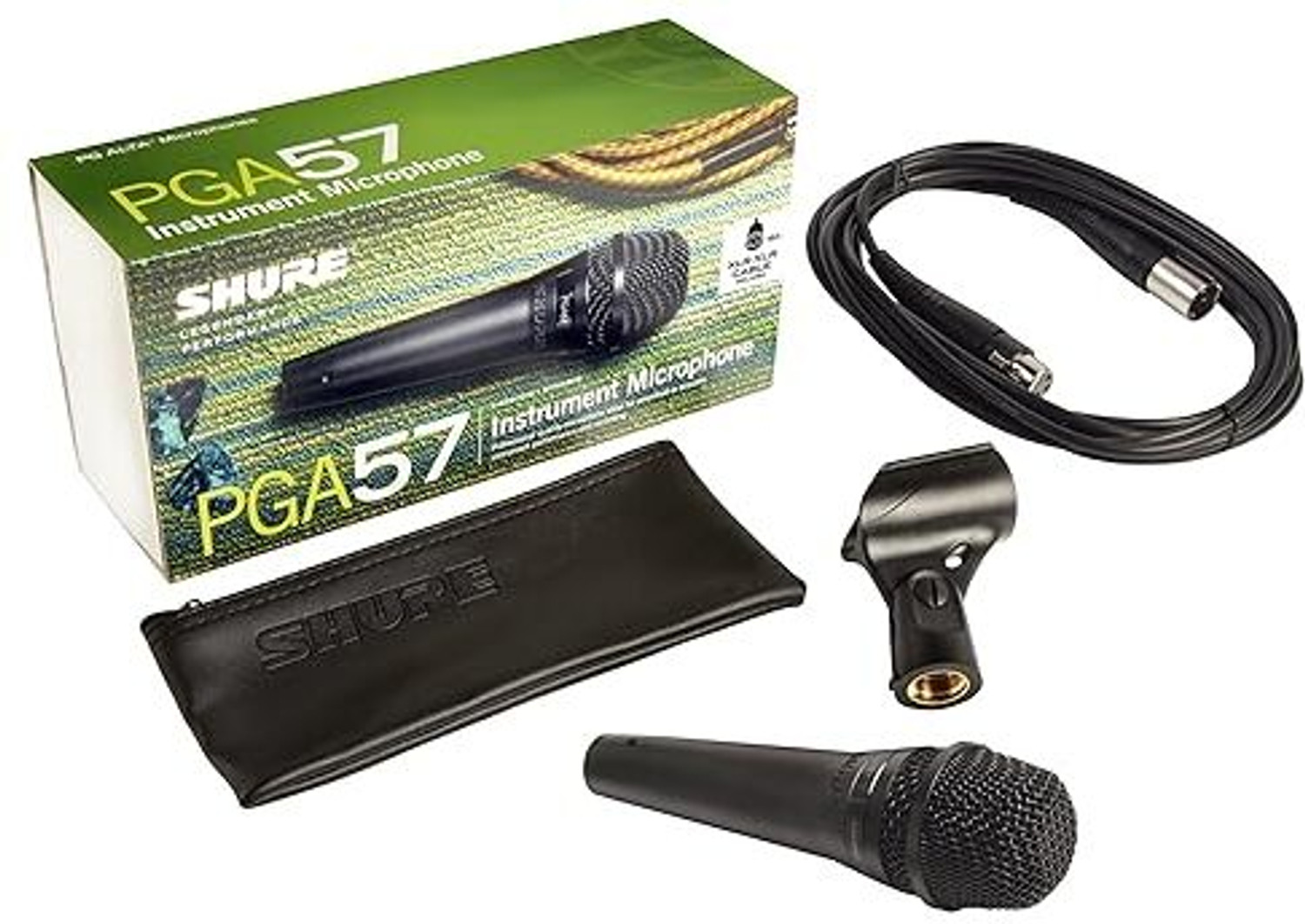 Image of Shure SNARE /GUITAR AMP MIC W /15FT XLR CABLE (PGA57-XLR) Microphone