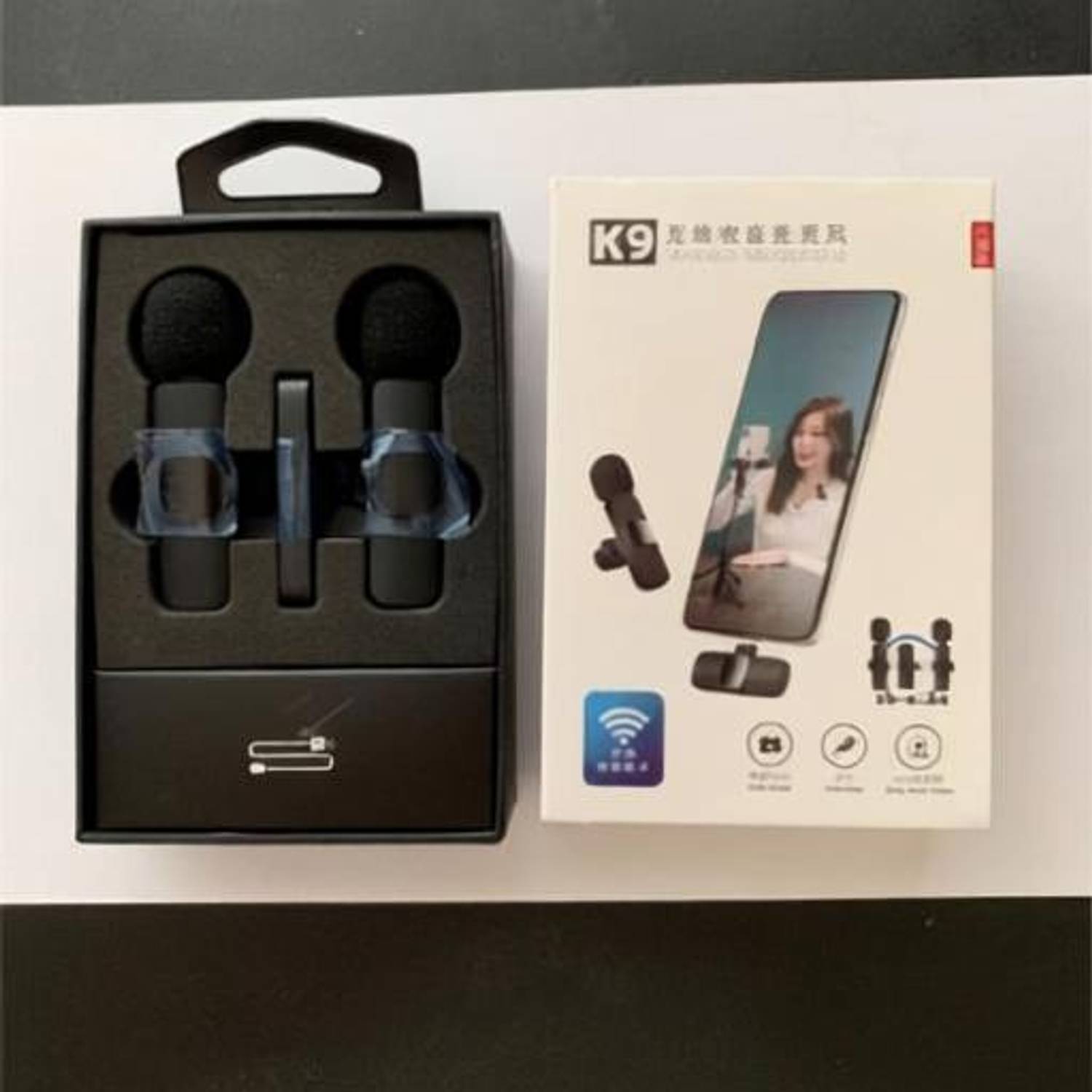 AGINDUSTRY QN-Wireless Microphone For Phone K9 Live Shows Interviews Vlogs Microphone