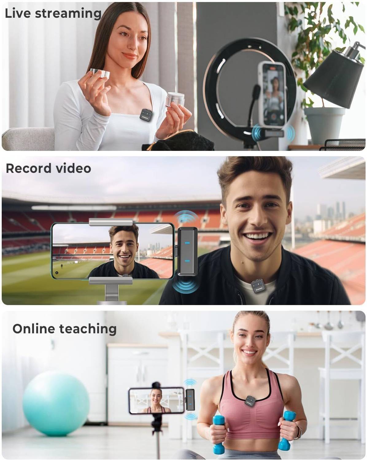 Grenaro P10 Wireless Mic for YouTube - Image 5
