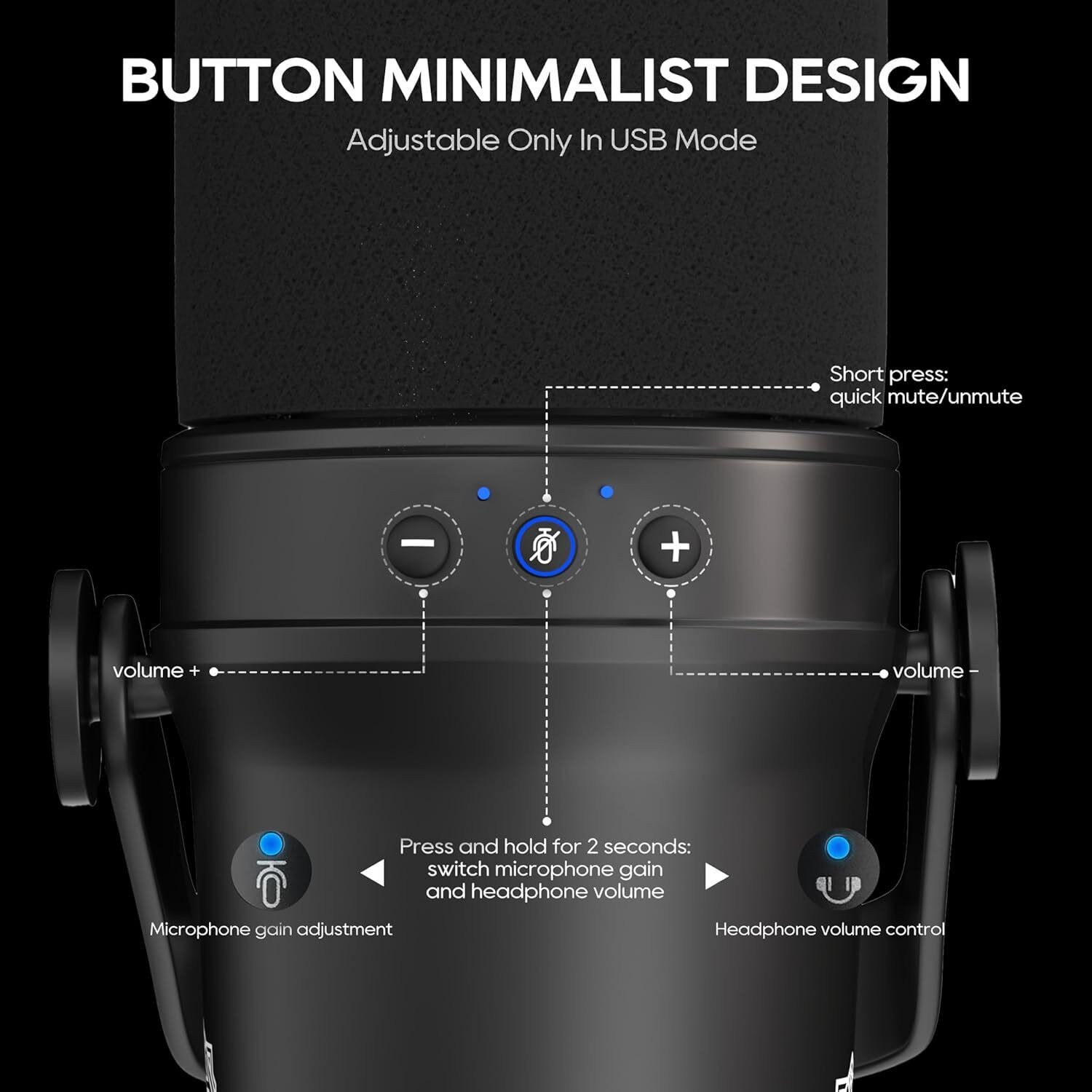 Image of Digimore D-490 Dynamic Podcast | USB & XLR Outputs | 24-Bit /192kHz Recording Microphone