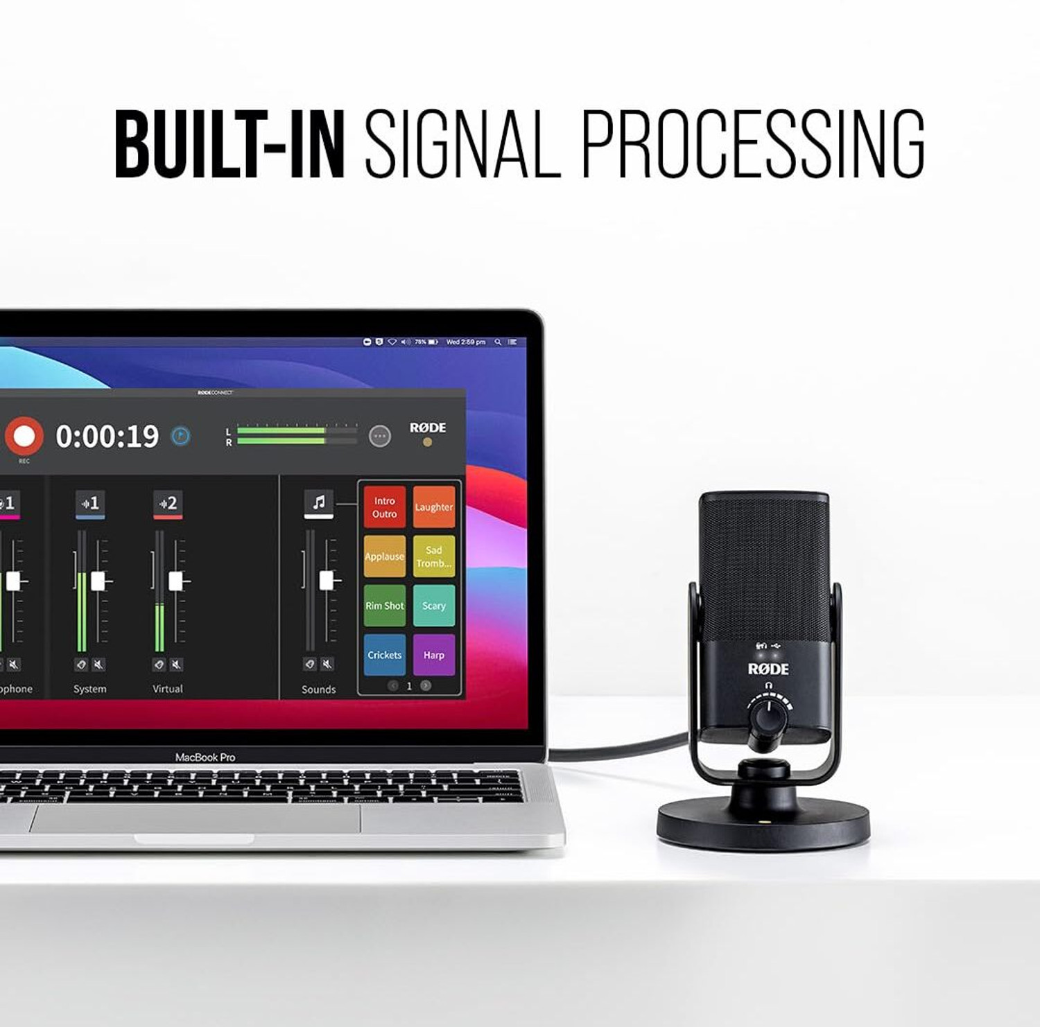 Image of Rode NT-USB Mini USB Condenser Mic for Podcasting, Streaming & Gaming Microphone