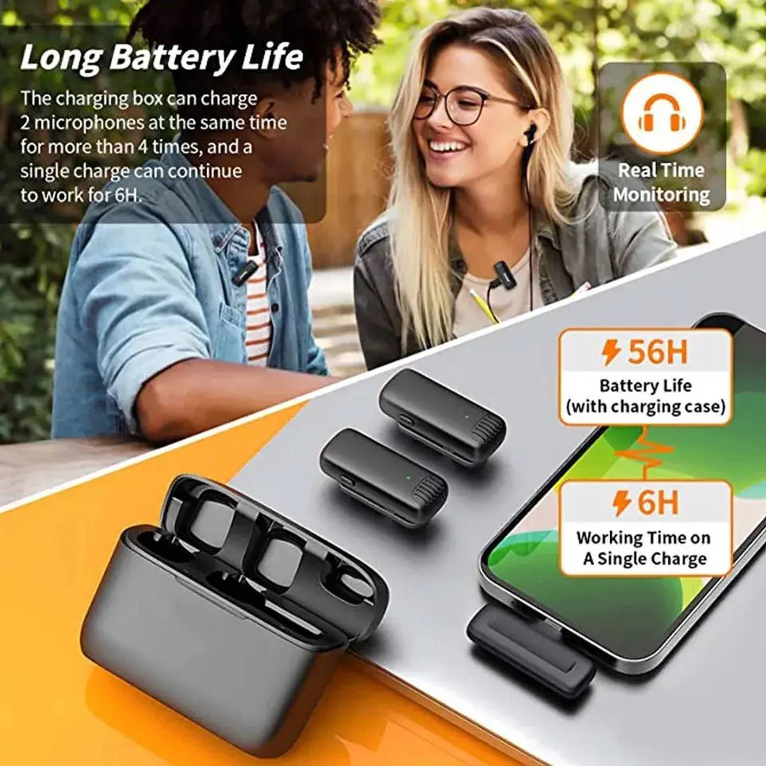 MOBONE J13 Wireless Dual Microphones - Image 5