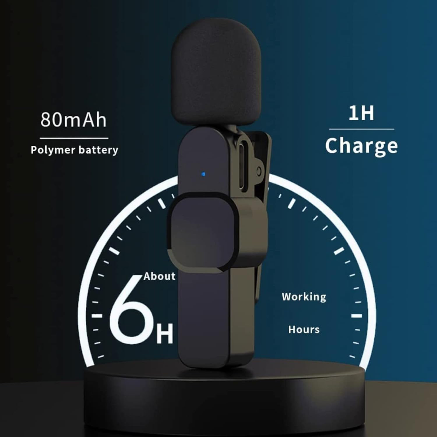 Image of BORNTOGLOW K8 Wireless Collar Microphone Plug & Play Lavalier Mic with Noise Reduction D443 Microphone