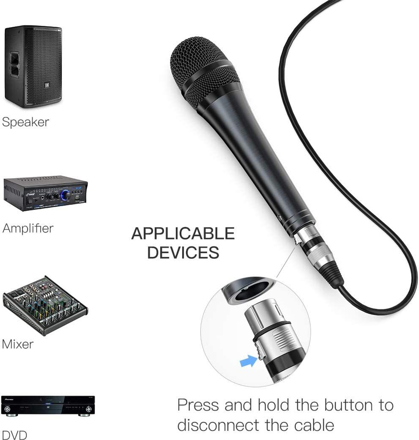 Image of FIFINE K6 -Wired Handheld Karaoke Micr for Speaker with On /Off Switch & Detachable Cable
