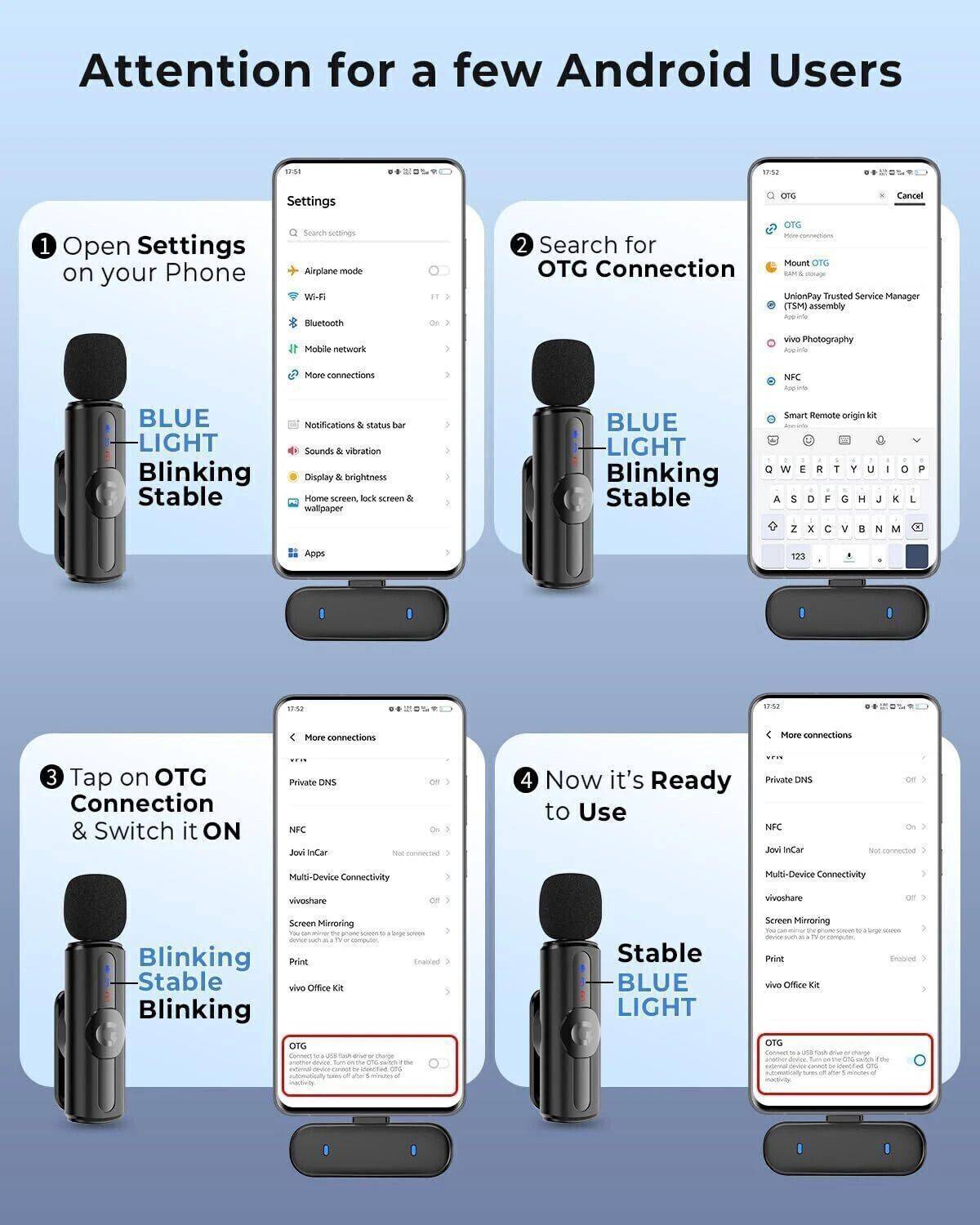 Grenaro Wireless Mic for YouTube, Vlogging, Recording - Image 4