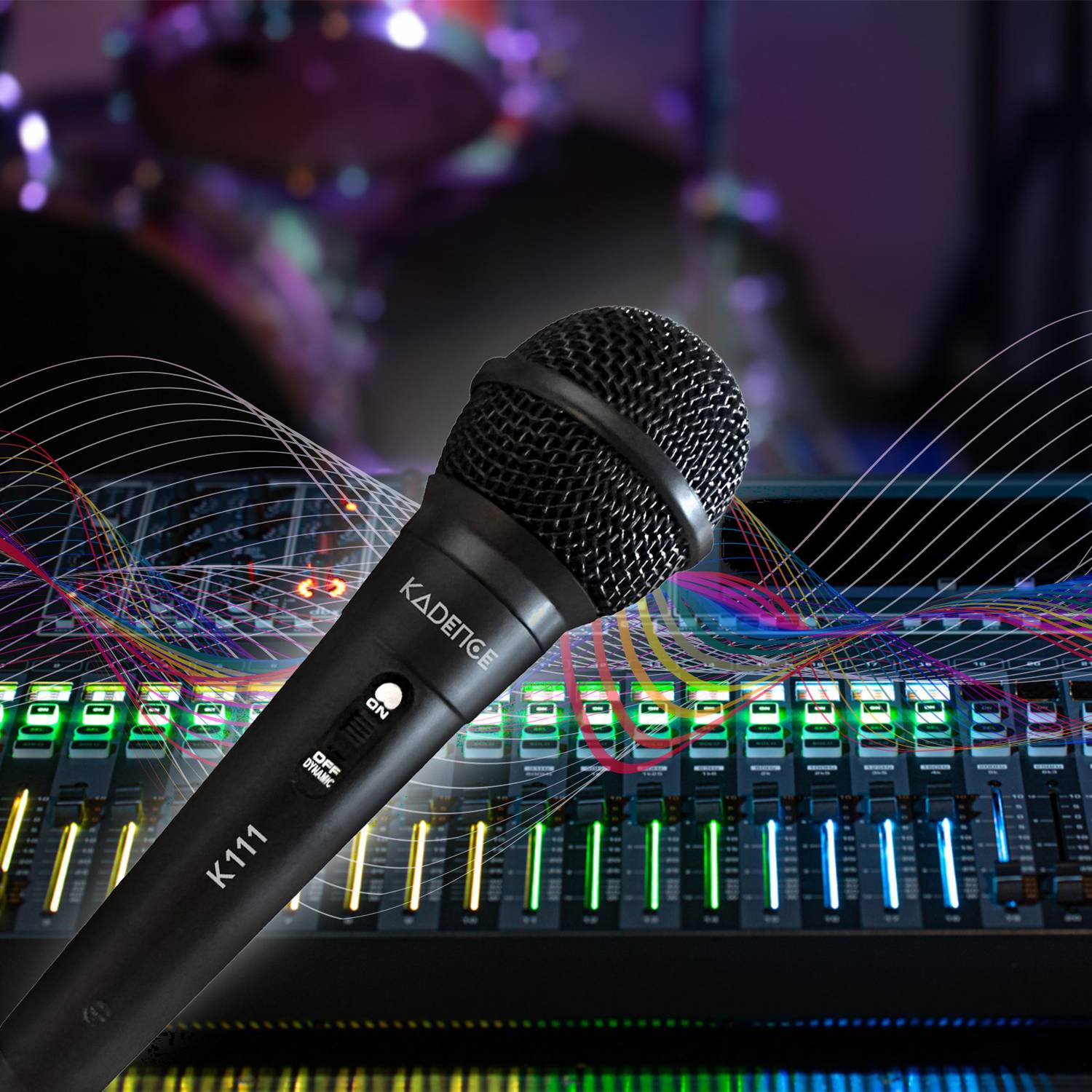 KADENCE K111 Dynamic Microphone with 3mt wire cable for singing