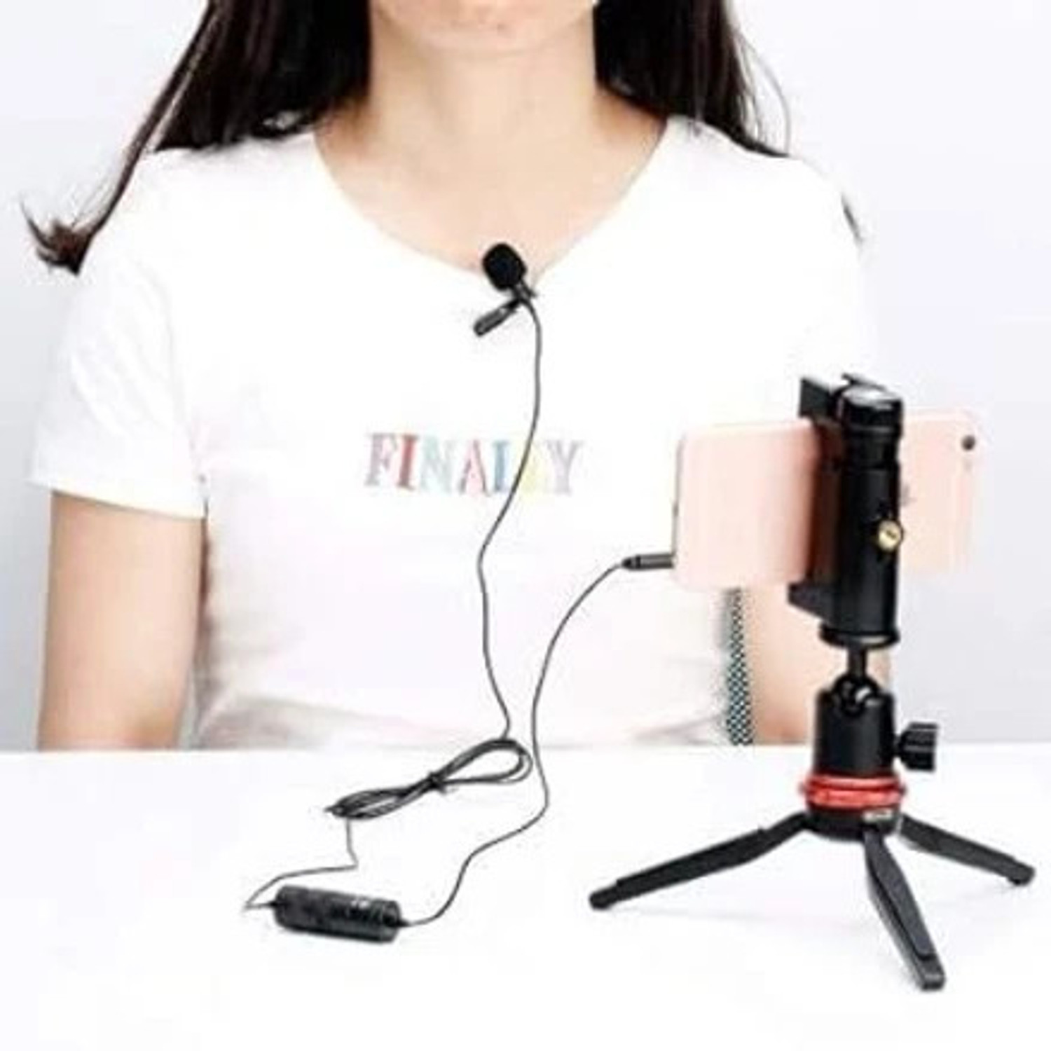 Image of Zucca 3.5 mm jack for audio recording, DSLR, Smartphone with 6 mtr wire Microphone