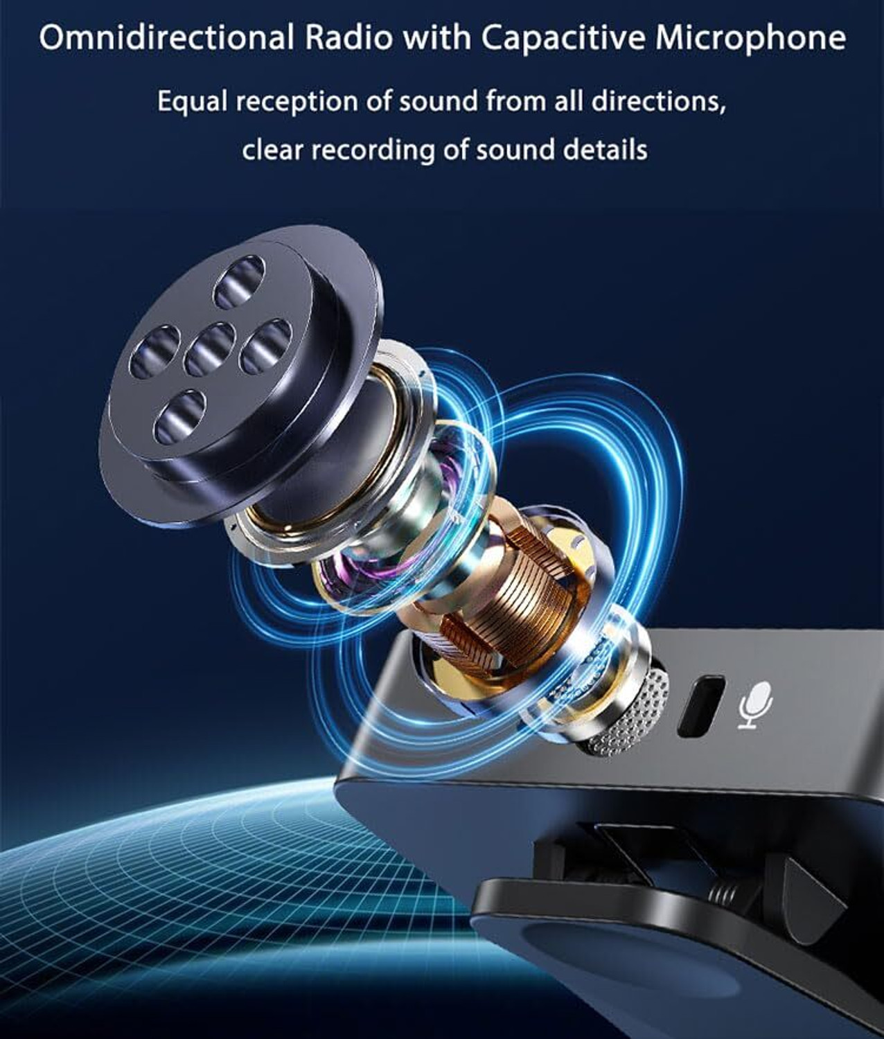 Image of Acesquare Dual Wireless Collar Mic for Youtube Video Recording Reels Instagram ASMR Vlogs Microphone