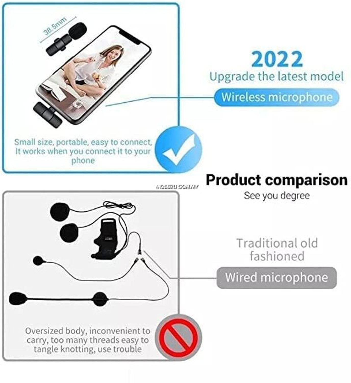 Image of ETH UTILITY STORE Wireless K8 Lavalier Microphone Lapel Mic System TYPE C For Recording Vlog Microphone
