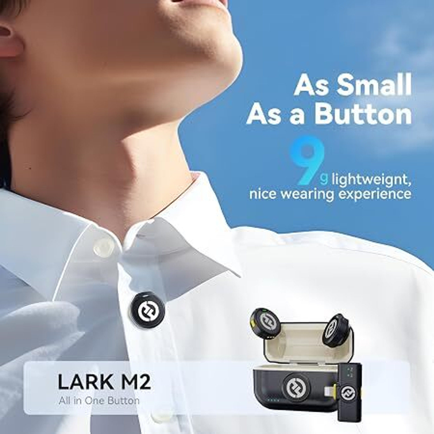 Image of Ruckazo Lark M2 Lavalier Wireless Microphone Microphone