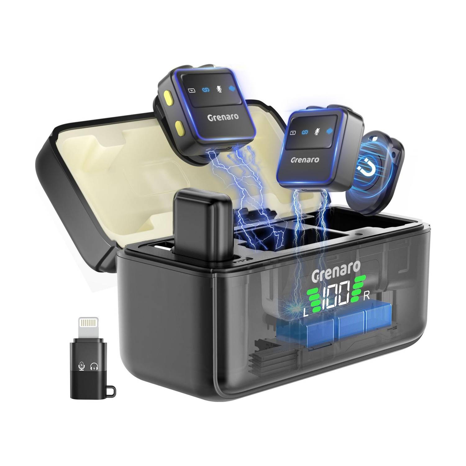 Grenaro P10 Wireless Mic with Magnetic Clip - Image 1