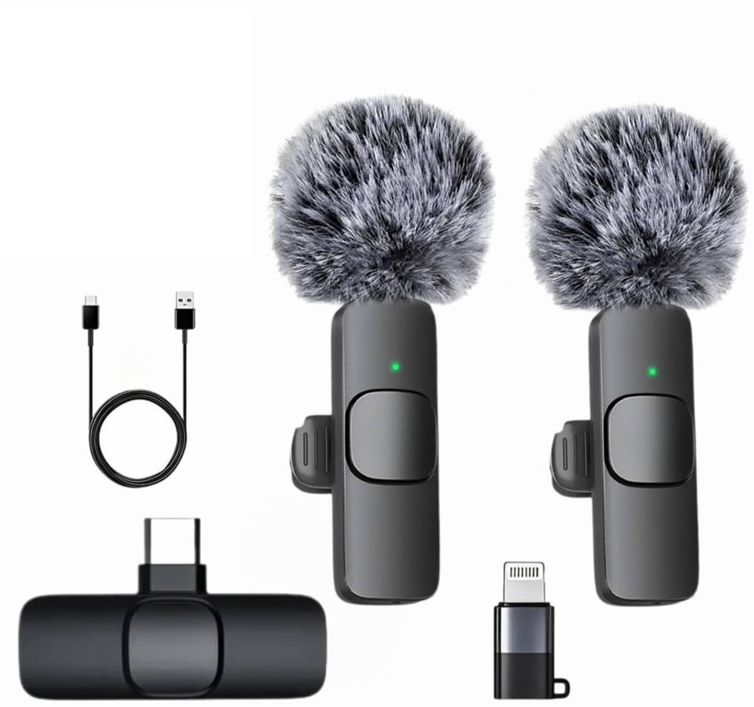 Gentle K9 Furry Lavalier Dual Wireless Mic