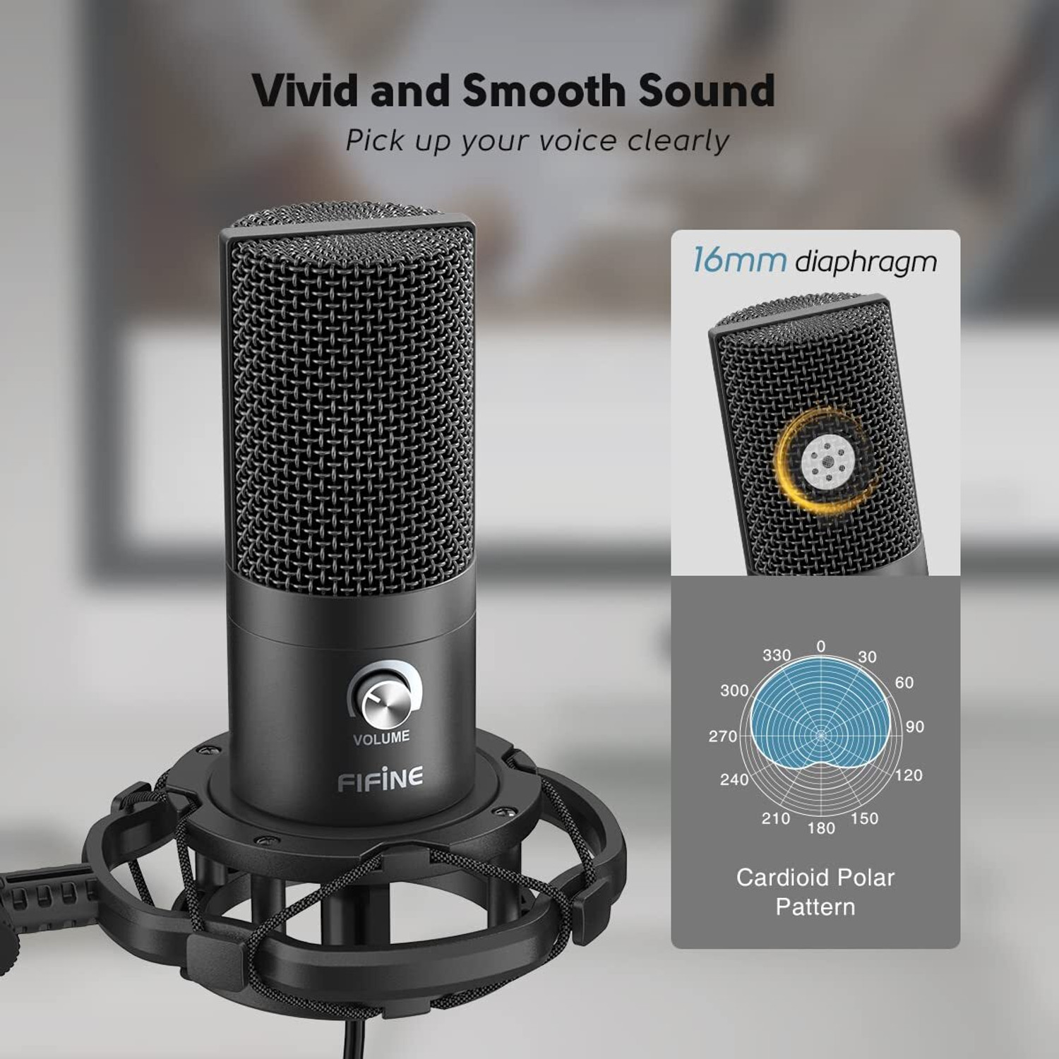 Image of Fifine T669 Condenser USB Microphone Kit Microphone