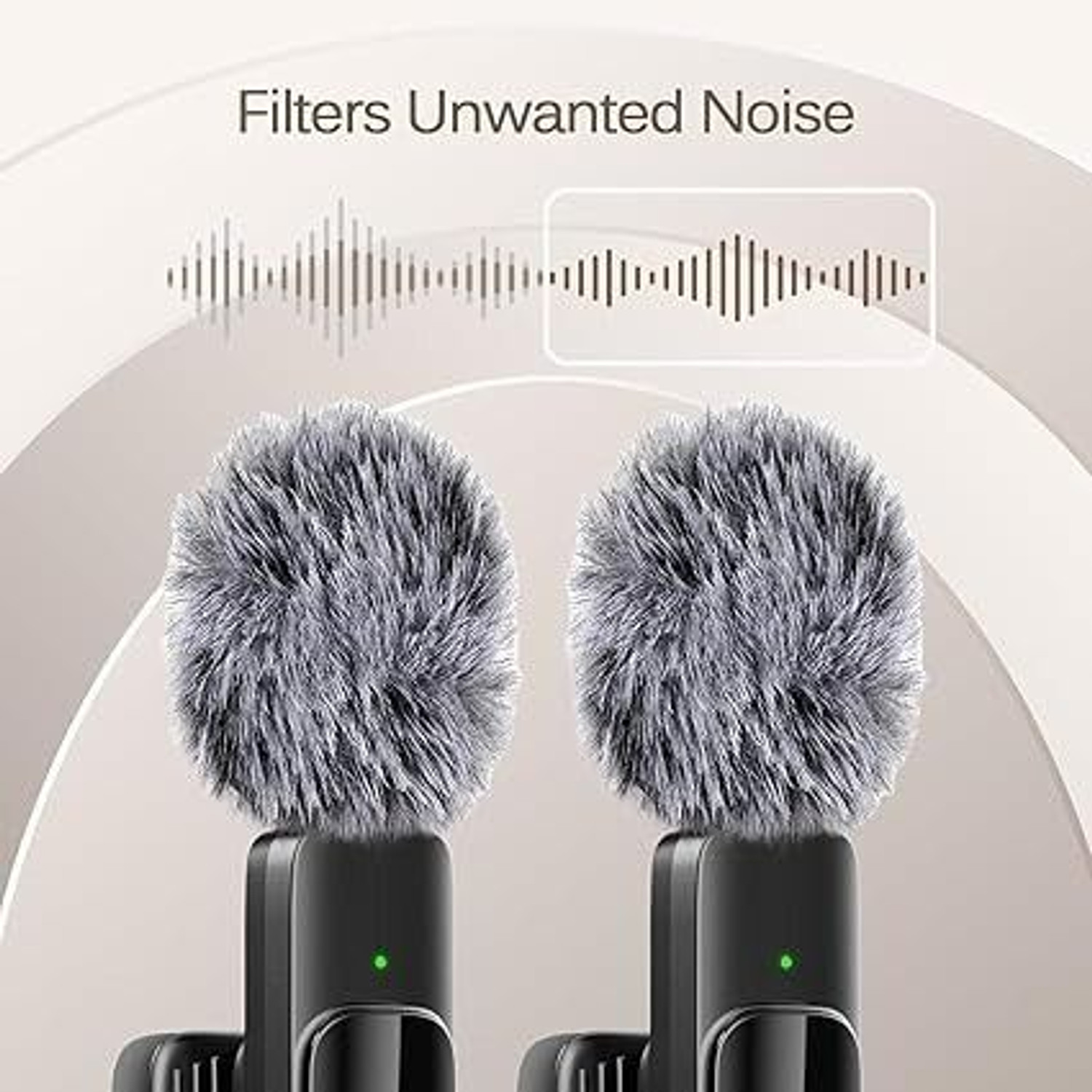 Image of Nextroniqs Furry K9 Wireless Clip Microphone for Recording &Live Streaming on YouTube&insta Microphone