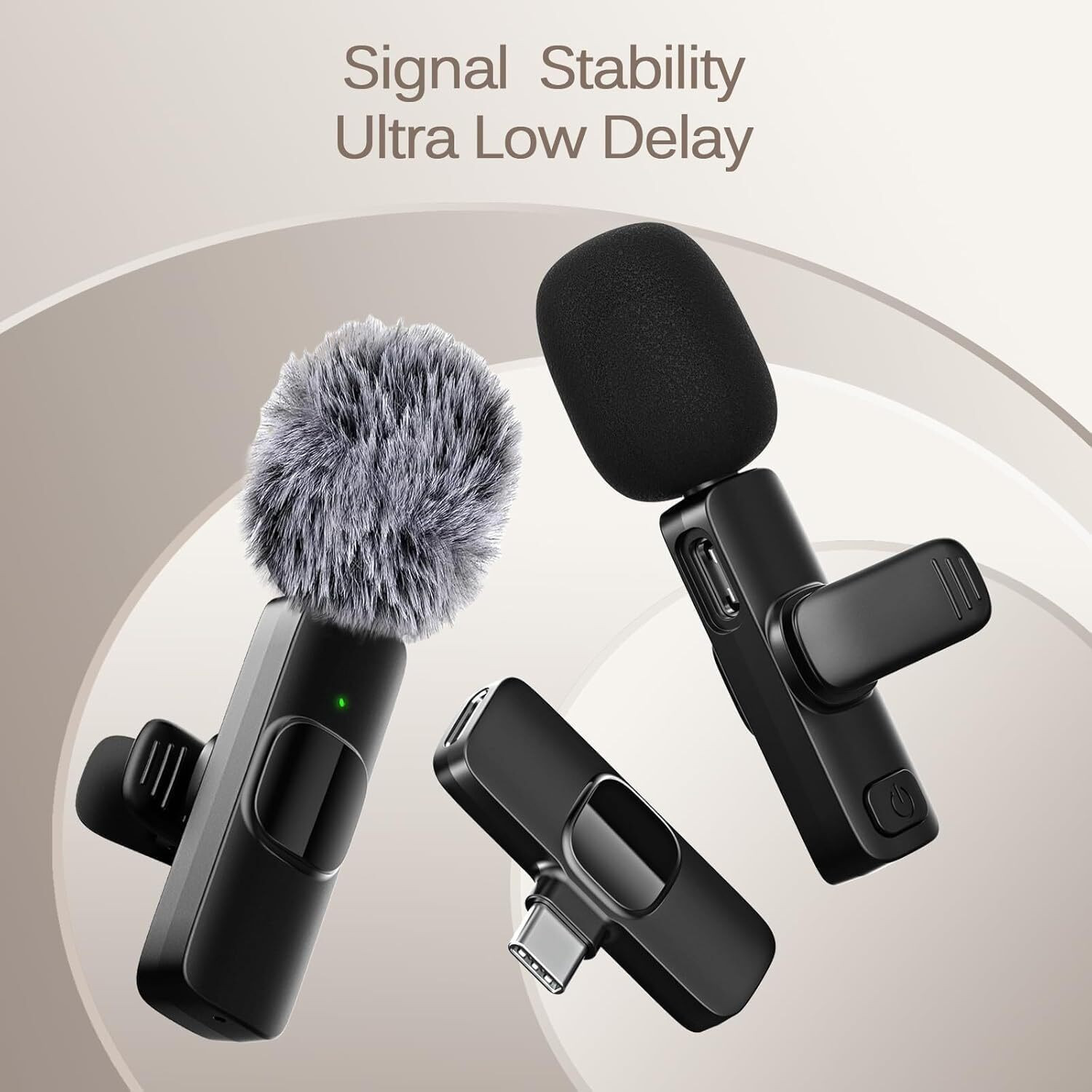 Image of Gentle e kart K9 Wireless Microphone with Noise Cancellation for Professional Recording Microphone