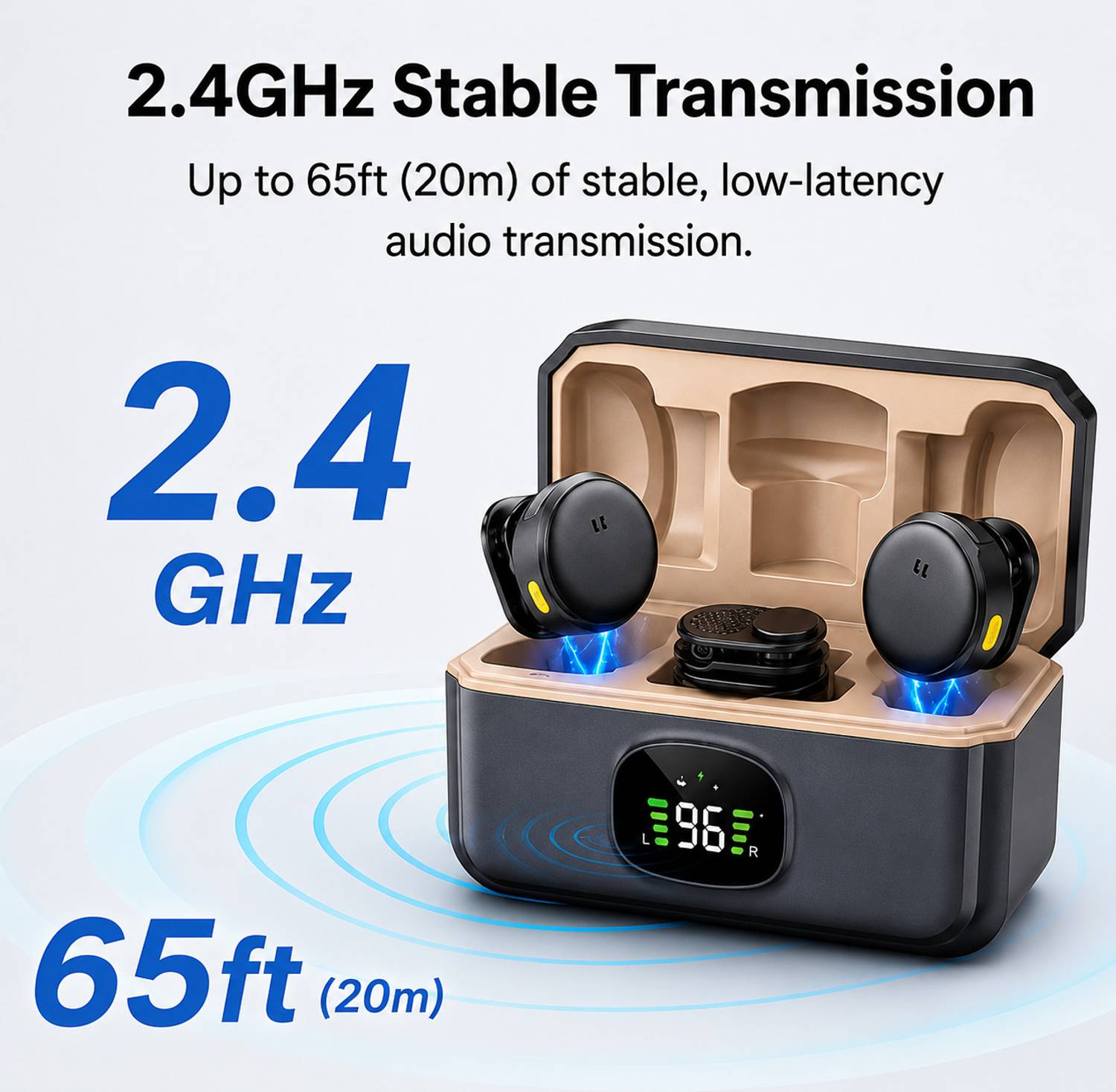 Monrix Q8 Wireless Dual Lavalier Mic System - Image 3