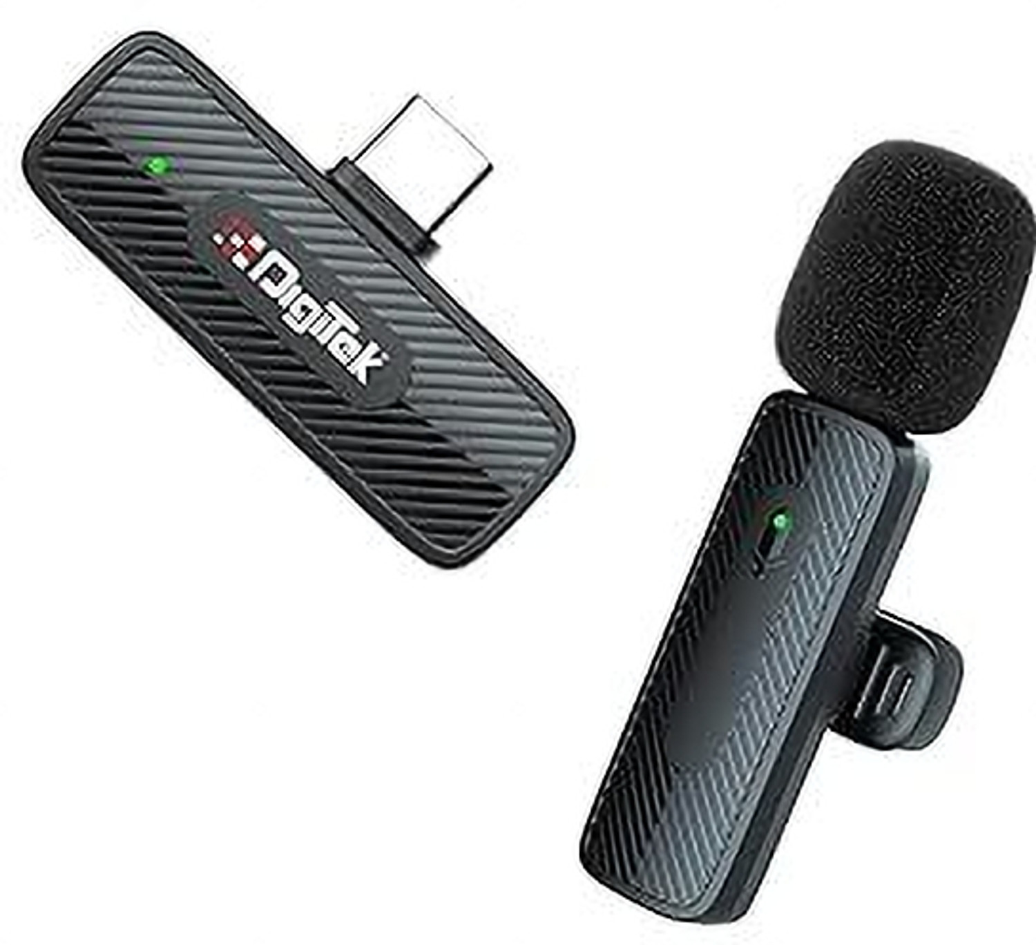Image of DIGITEK DWM-006 PRO Wireless Microphone & Receiver 4Hours Battery with Type-C Connector Microphone