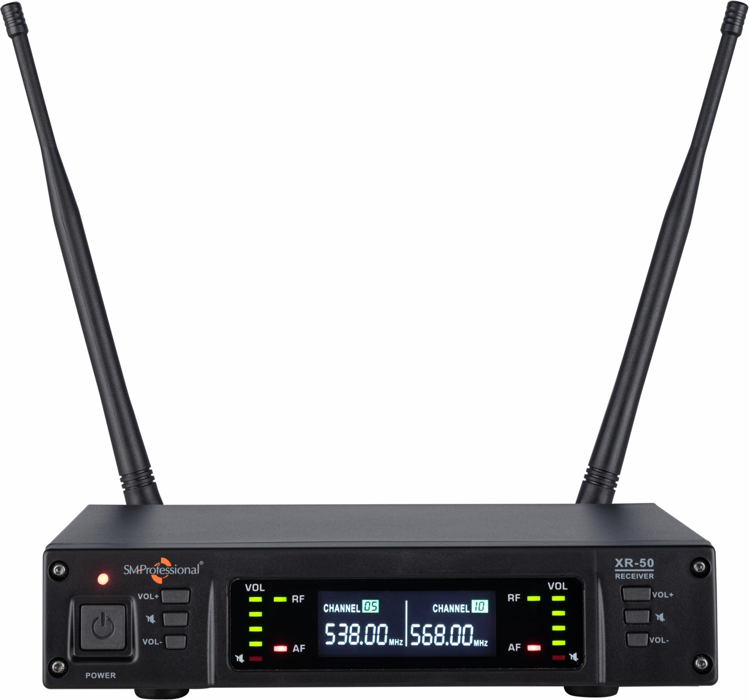 Image of Studiomaster XR-50HH UHF Dual hand mic with superior sound pickup and rugged metal body Microphone