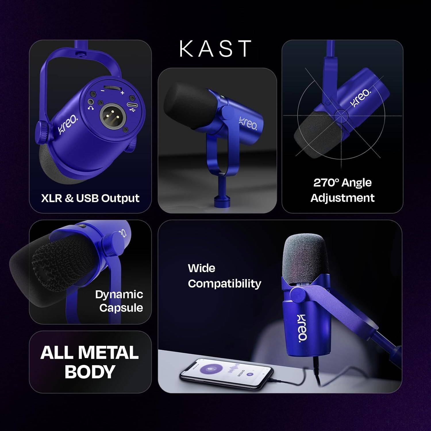 Kreo Kast Professional Dynamic Microphone - Image 2