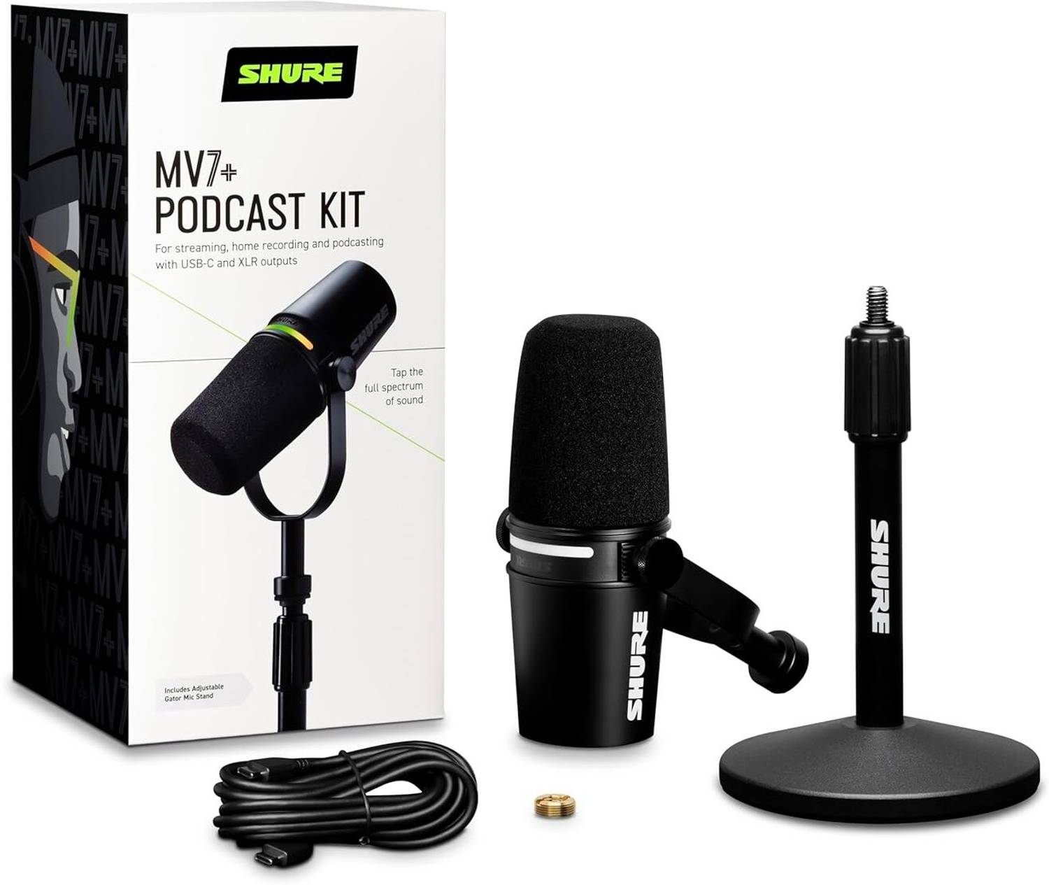 SHURE　MV7 mv7-usb-podcast-microphone-