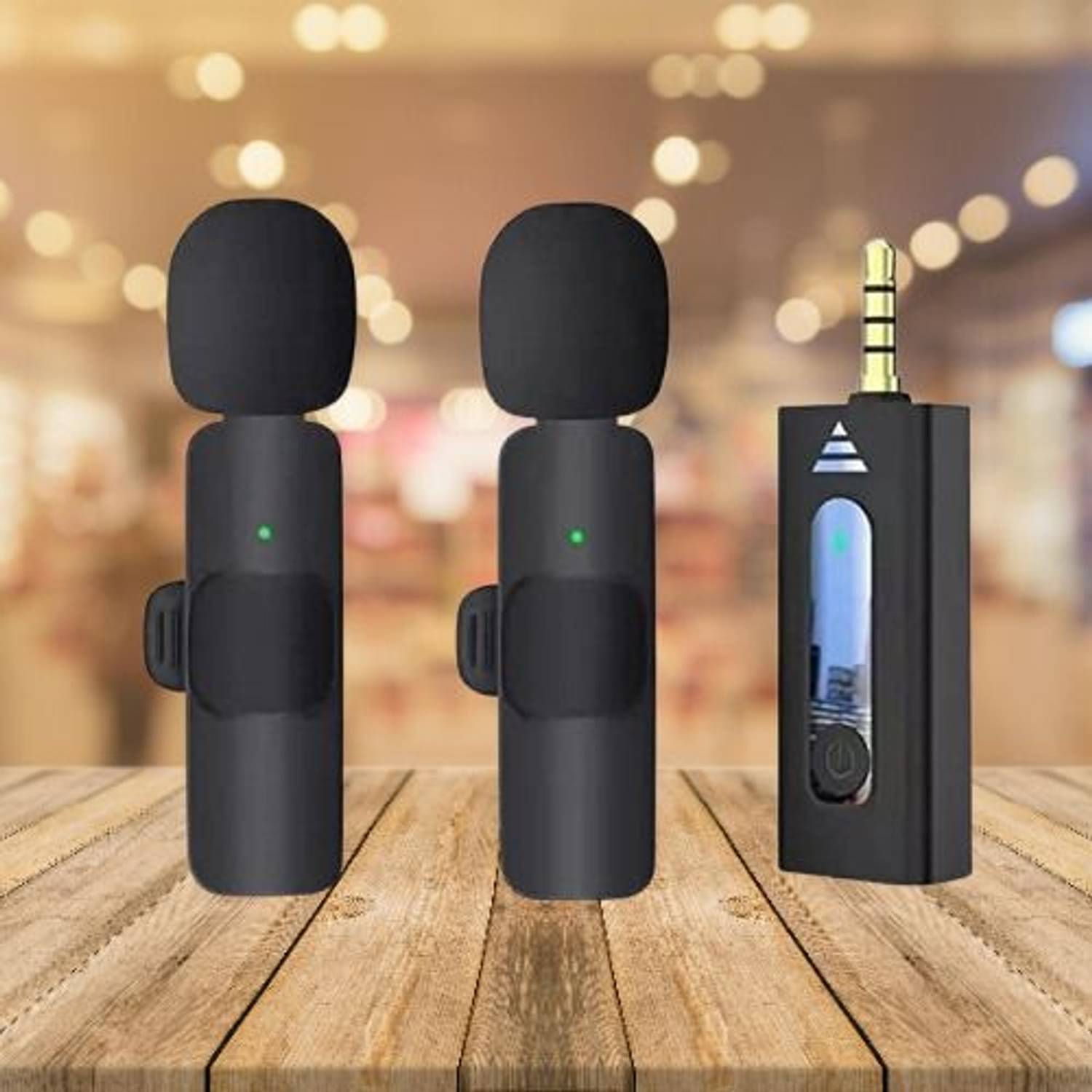 AGINDUSTRY ® K35 3.5mm Aux Dual Receivers (2 - Mics, 1 Input) Microphone