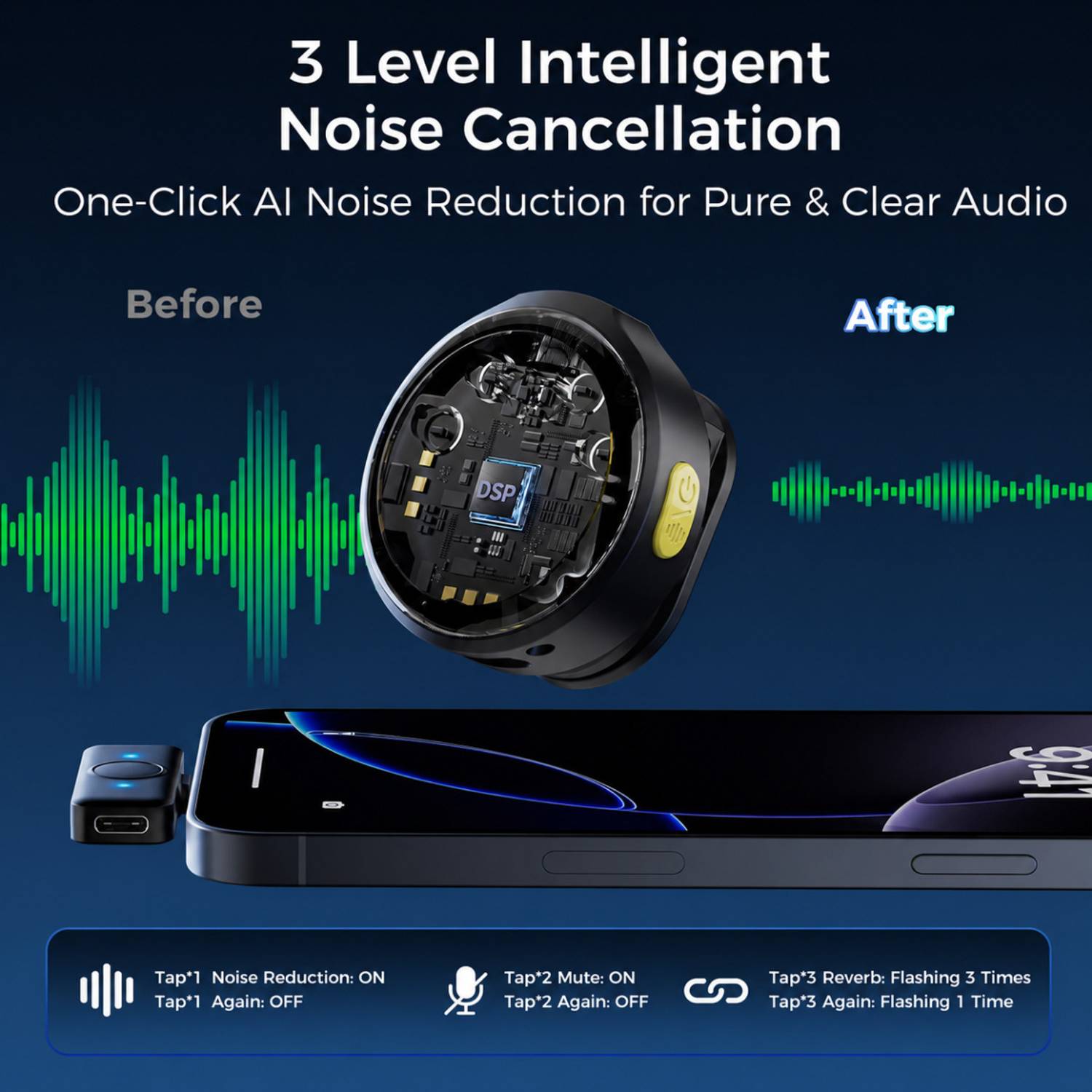 AGINDUSTRY Q8 Dual Wireless Lavalier Mic - Image 2
