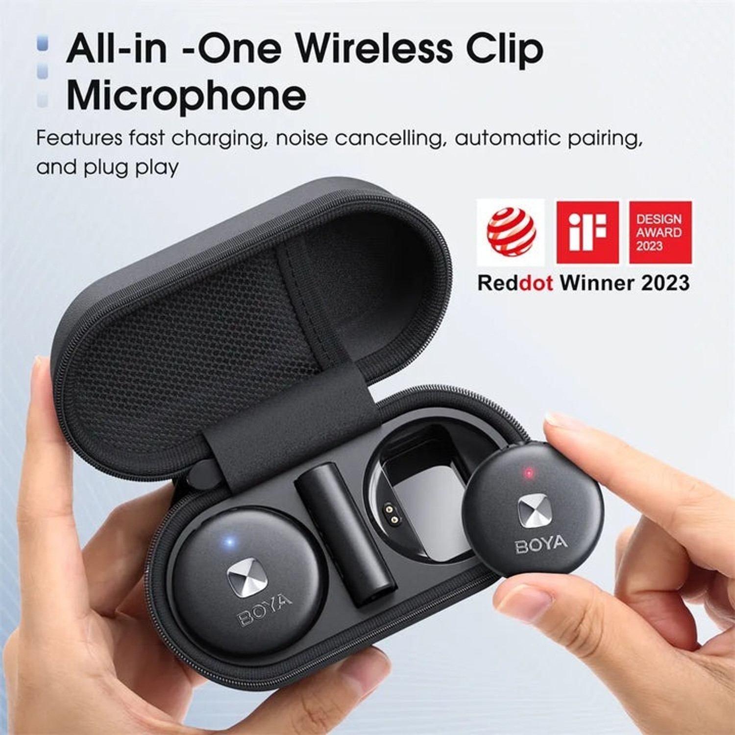 Image of BOYA Omic-U Wireless Microphone (TYPE-C) for Android & PC - Black Microphone