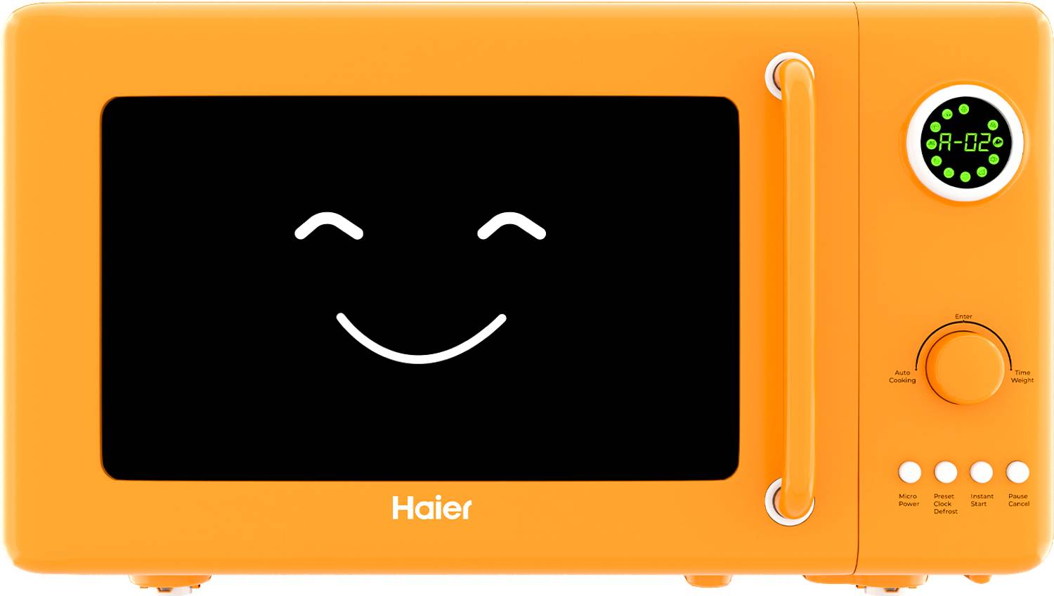 Haier 20 L Solo Microwave Oven (HIL20V1MOPD, Orange, Black)
