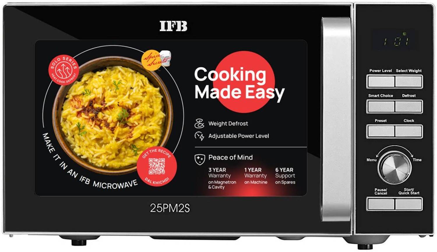 IFB 25 L 61 Auto Cook Menus, Mug Recipes, Steam Clean, Auto Rehea