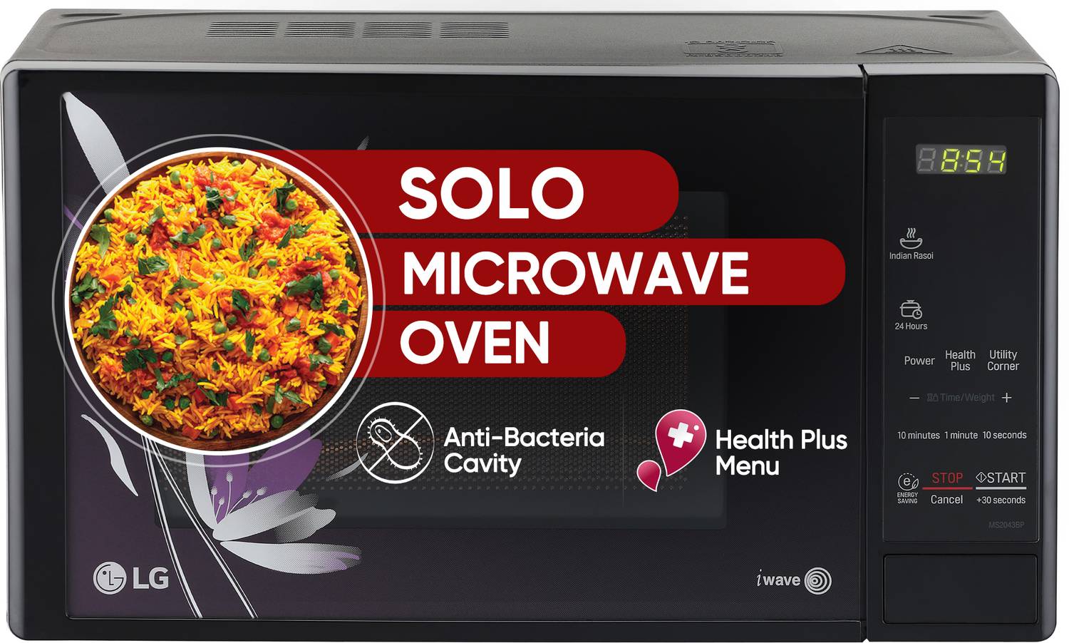 LG 20 L with i-wave Technology, Health plus, Indian cuisine Solo Microwave Oven