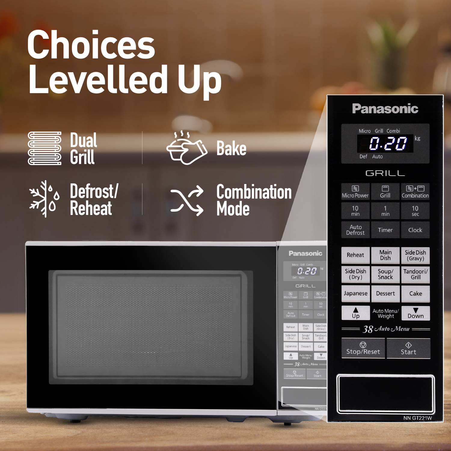 Panasonic 20 L White Grill Microwave Oven - Image 5