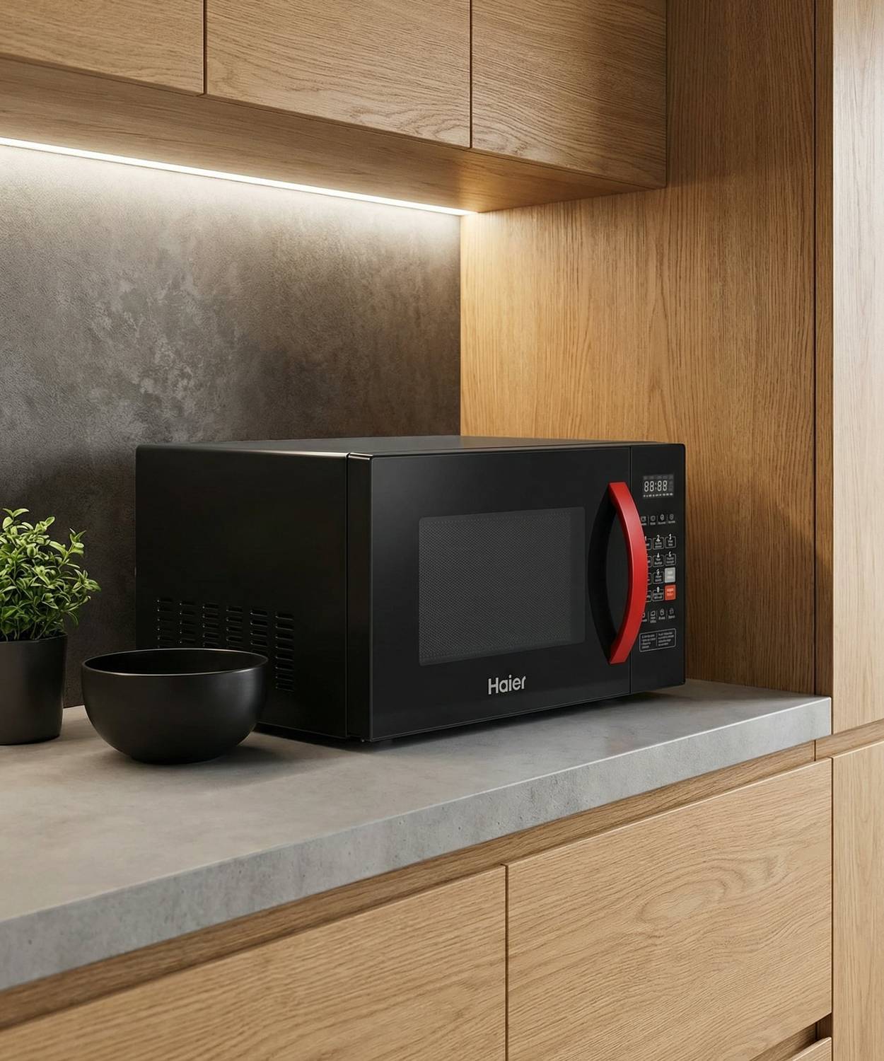 Haier 23 L Convection Microwave Oven (HIL2302CRSH:IN/MWO/DL, Blac