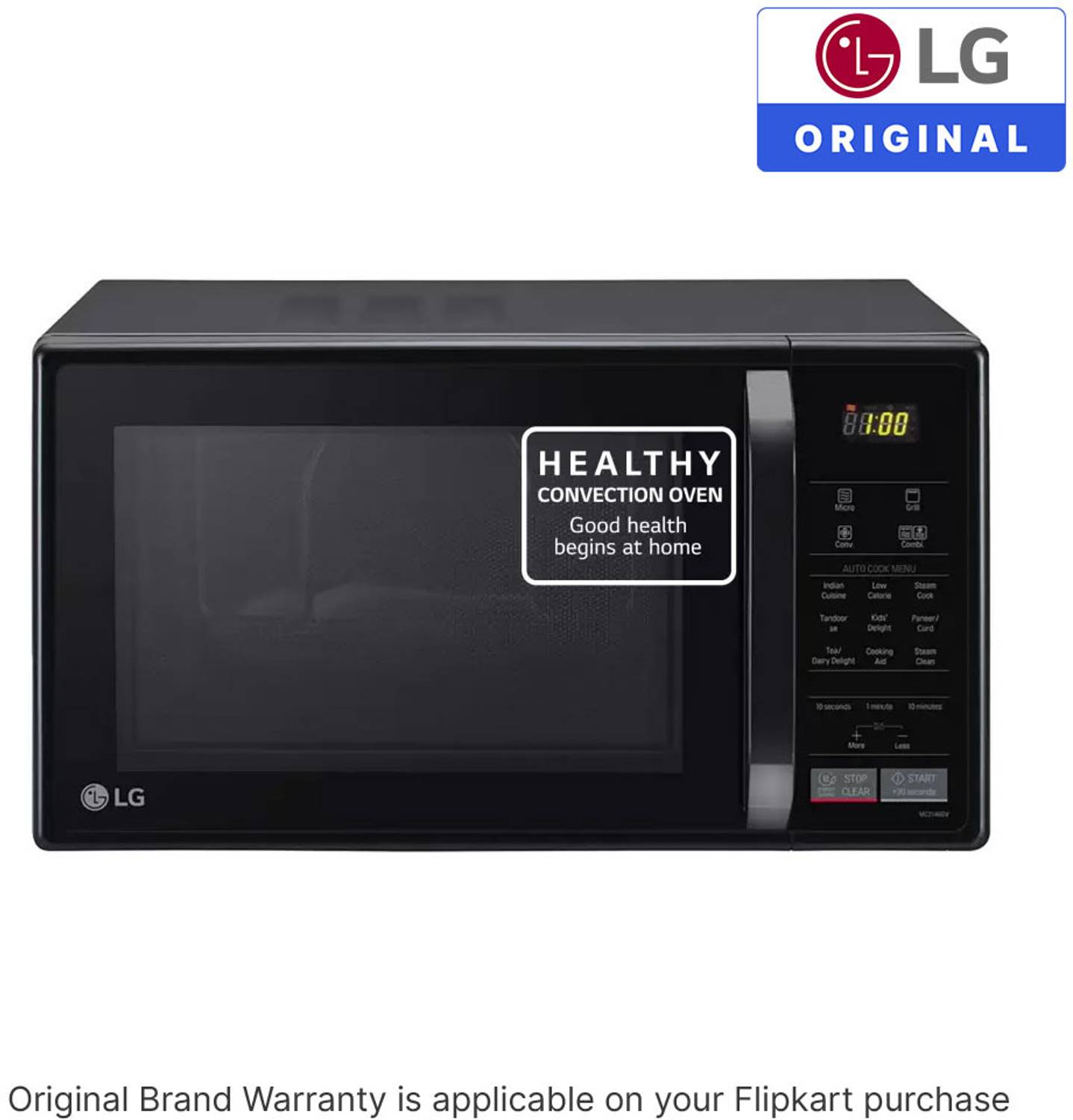 LG 21L Black Convection Microwave Oven - Image 2