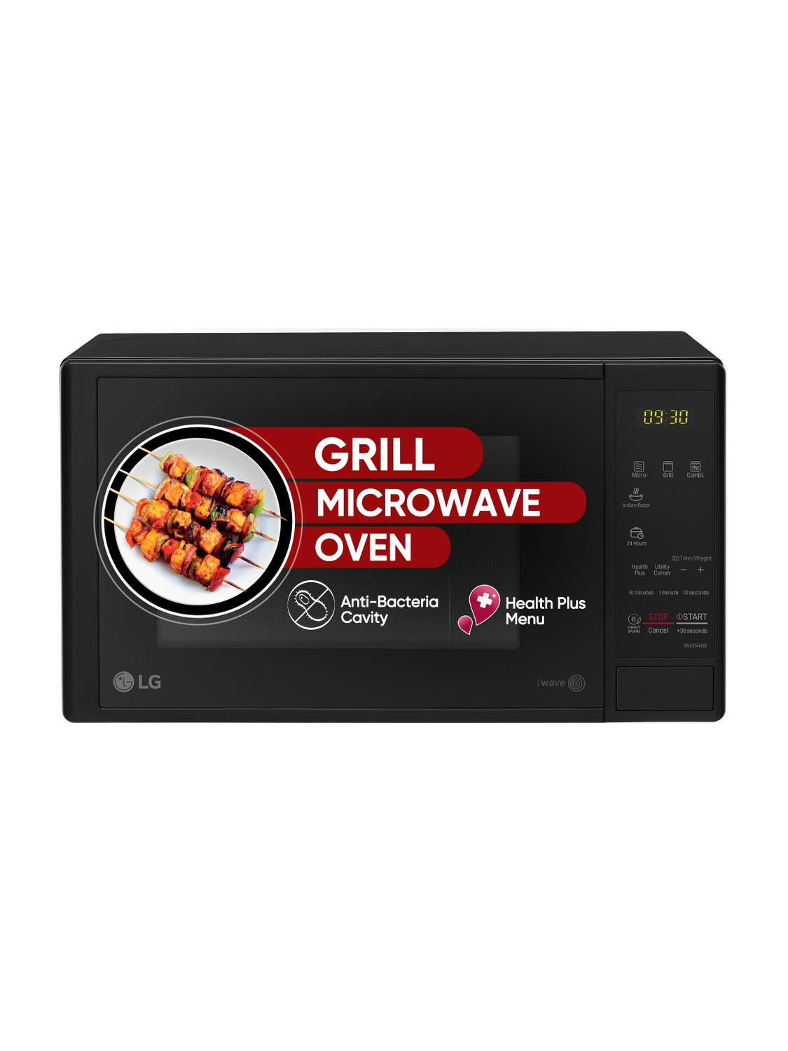 LG 20 L i-Wave Technology, Indian Cuisine, Auto Cook Menu, Steam Clean, Anti-Bacterial Cavity & Health plus Menu Grill Microwave Oven