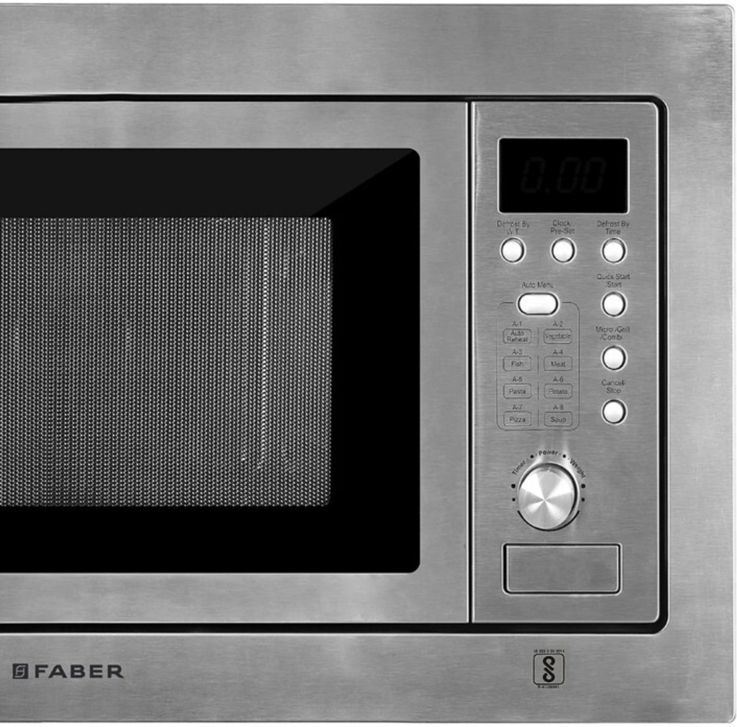 Image of FABER 20 L Built-in Microwave Oven, Grill,Convection, Defrost, 10 Auto Menus, Speedy & Multi-Stage & Combination Cooking, Child Lock, Digital Timer, Energy Efficient Grill Microwave Oven