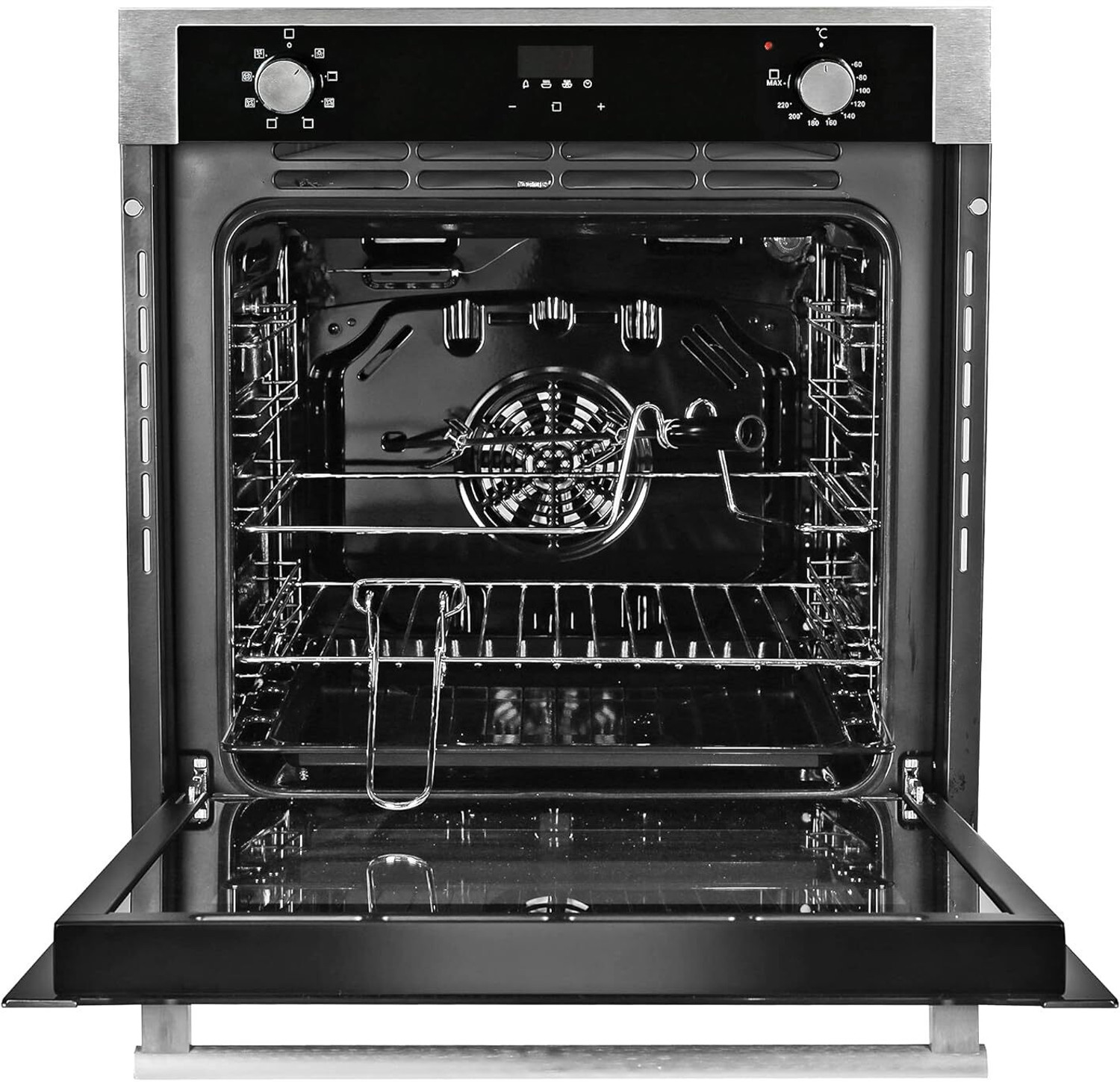 Image of FABER 80-Litre LED Display, FBIO 80L 8F Oven Toaster Grill OTG 80 L Built in Oven with 8 Functions Light, Grill & Convection, Black