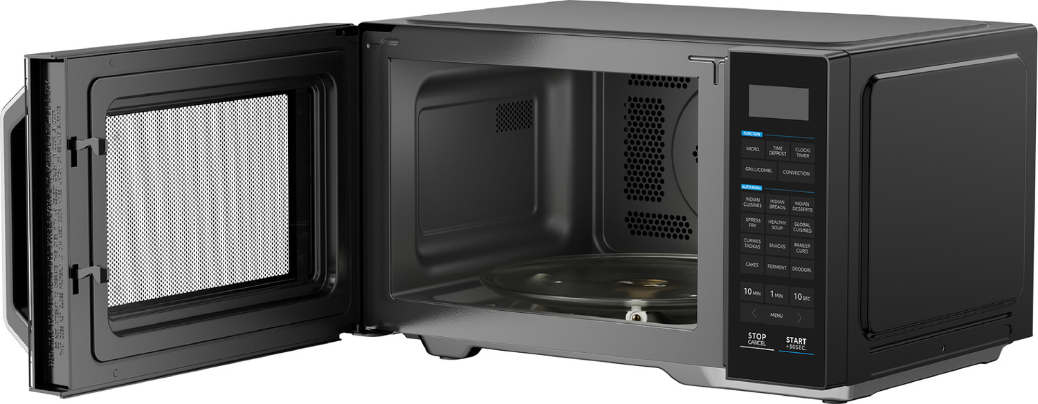Image of Midea 28 L with Air fry, Grill, 326 Auto Cook Menu, 900W Microwave Power, Defrost, Multi-Stage Cooking, Stainless Steel Cavity Convection Microwave Oven