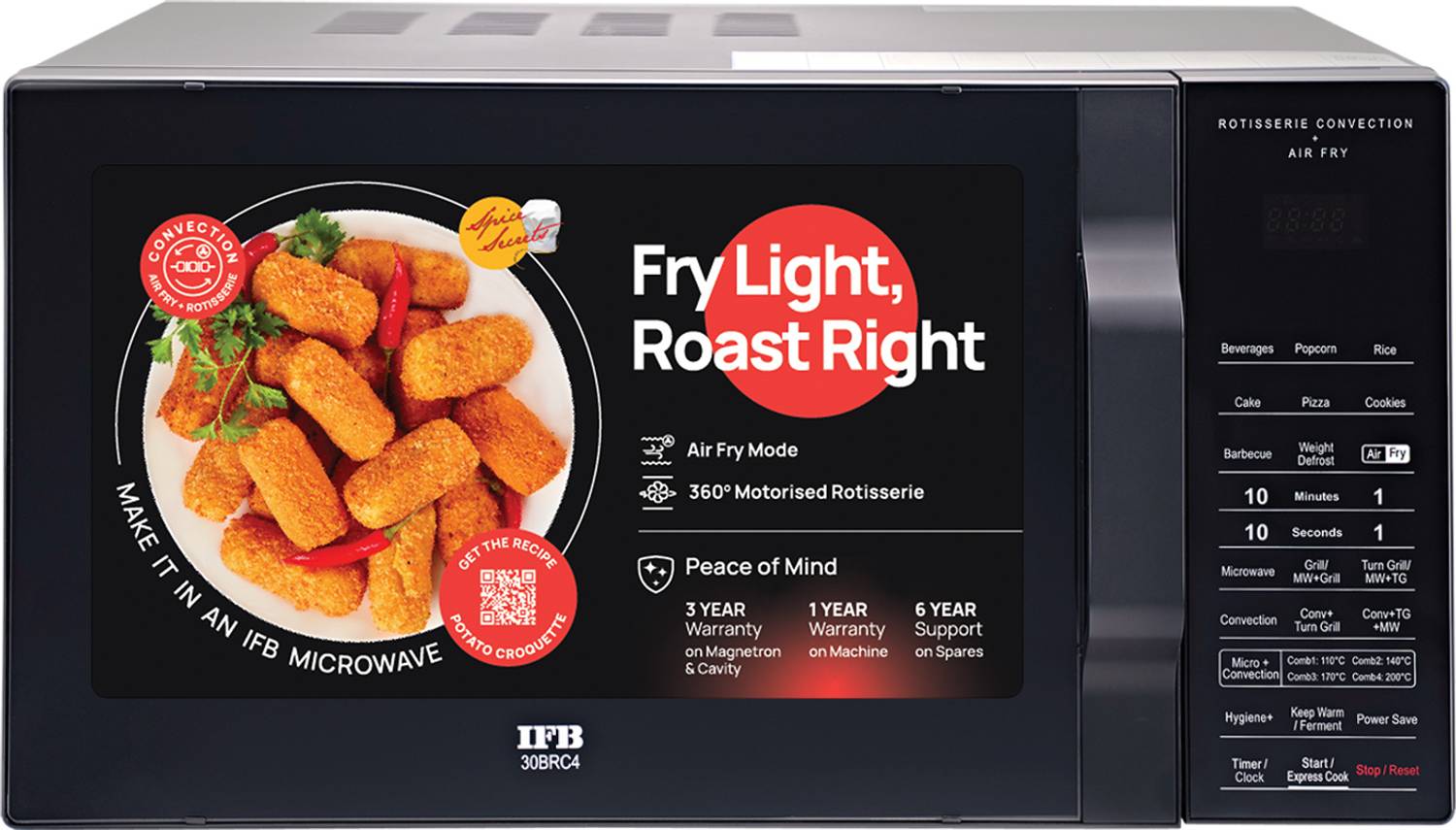 IFB 30 L Multi-Stage Cooking Rotisserie, Grill & Convection Micro