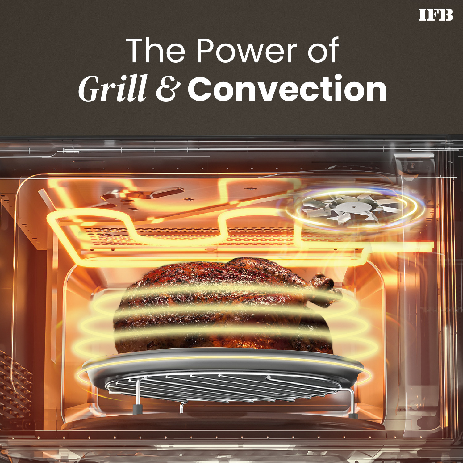 Image of IFB 23 L Air Fry, 71 Standard Cook Menus, Steam Clean, Weight Defrost, Grill & Multi-Stage Cooking Convection Microwave Oven