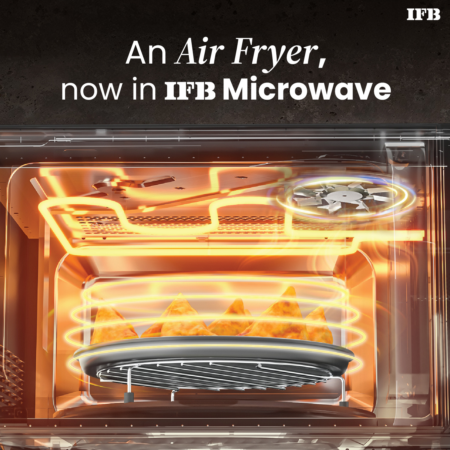 Image of IFB 23 L Air Fry, 71 Standard Cook Menus, Steam Clean, Weight Defrost, Grill & Multi-Stage Cooking Convection Microwave Oven